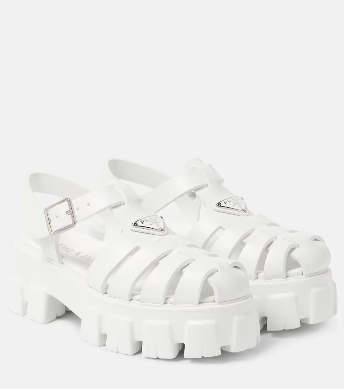 Prada o1la1rc1a0925 Fisherman Sandals in White Size US 8 / IT 38 - 1 Thumbnail