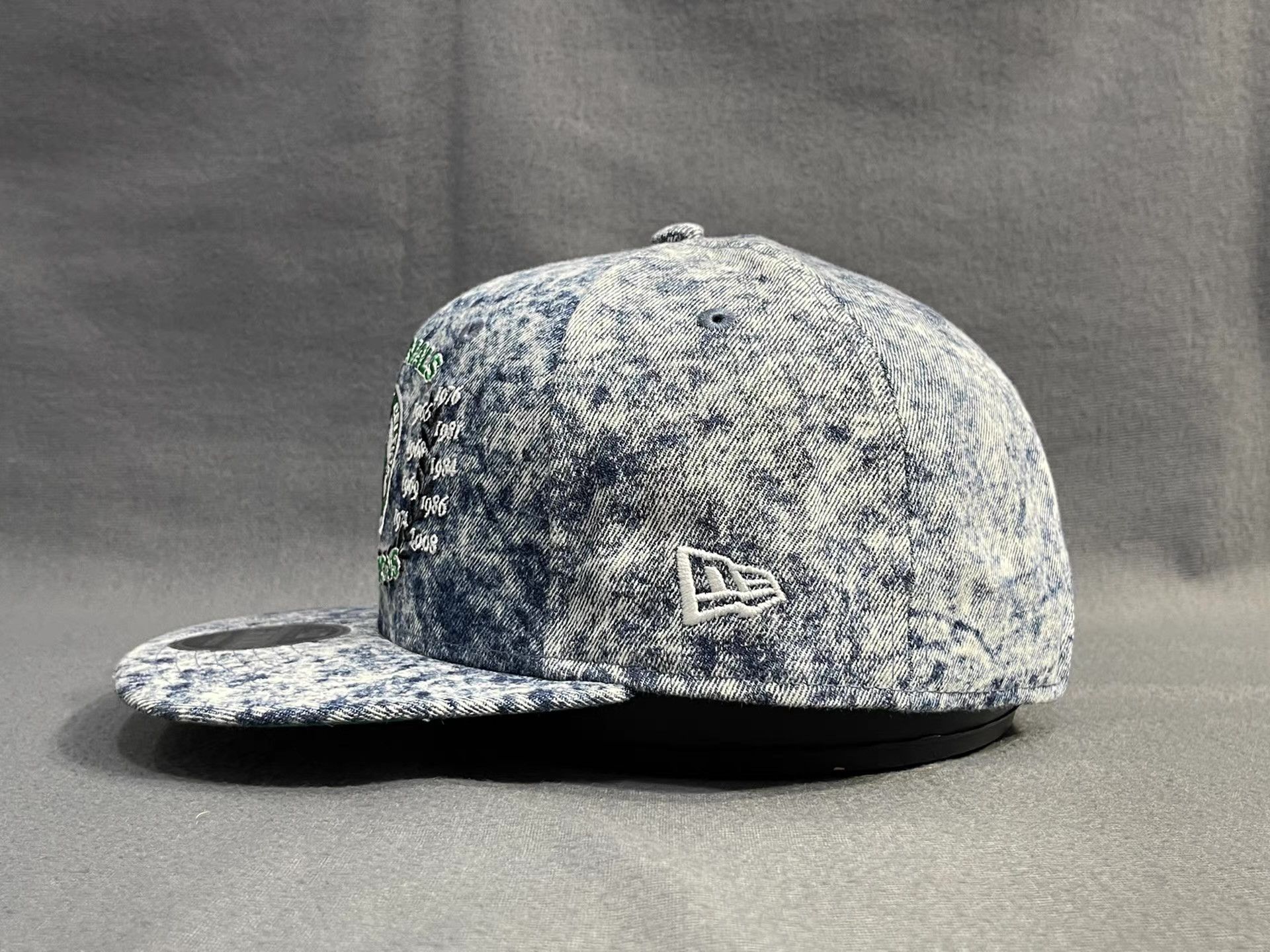 New Era New Era Boston Celtics Flat Brim Hat Q5 Size ONE SIZE - 3 Thumbnail