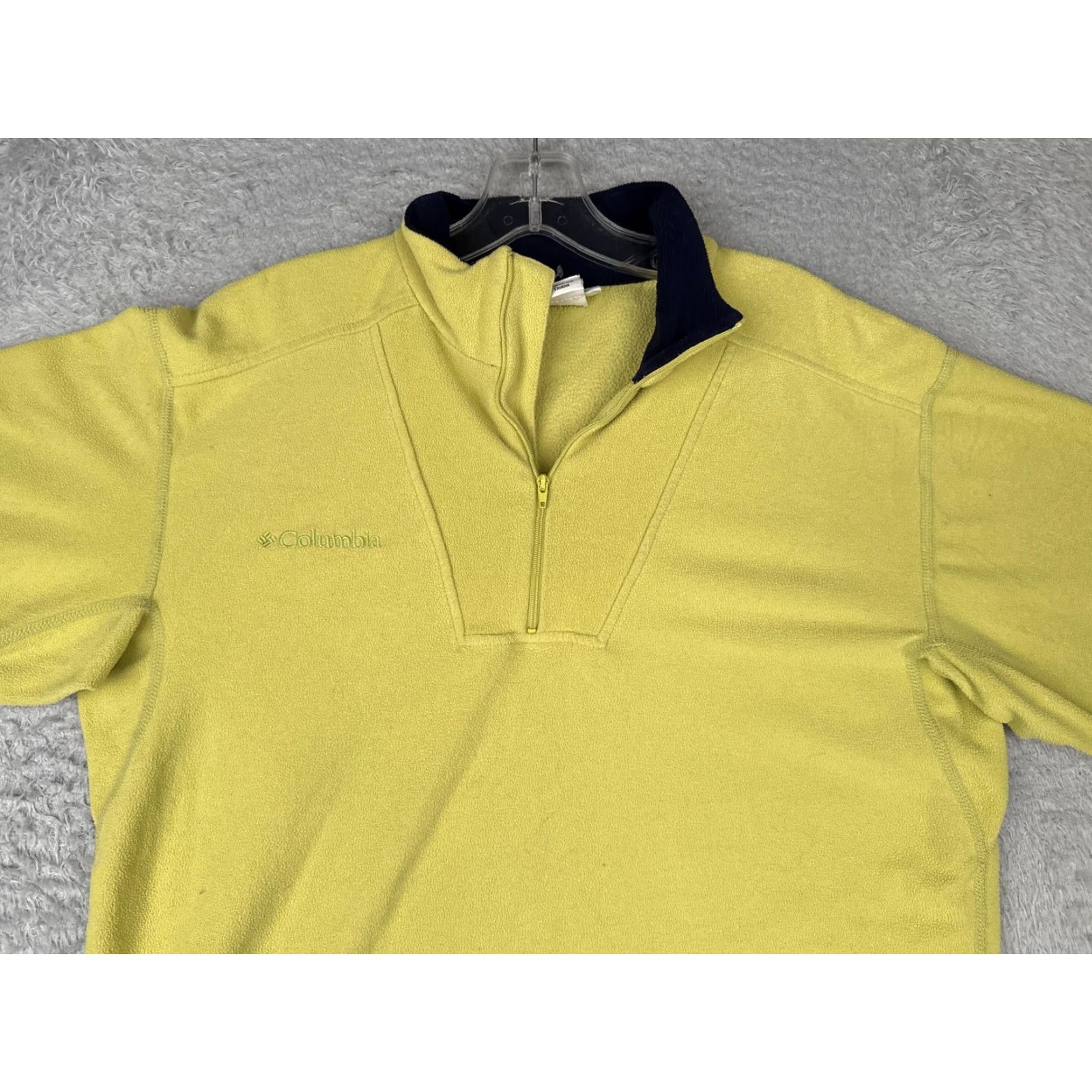Vintage VINTAGE Columbia Pullover Womens Large Yellow Fleece Omni-Therm Outdoor Poly Shirt Mock Neck 1/4 Zip Hiking Men/Women Size L / US 10 / IT 46 - 4 Thumbnail