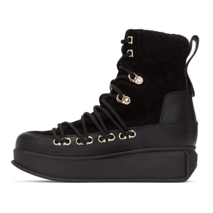 Salvatore Ferragamo o1y0326 Ankle Boots in Black Size US 7 / IT 37 - 2 Thumbnail