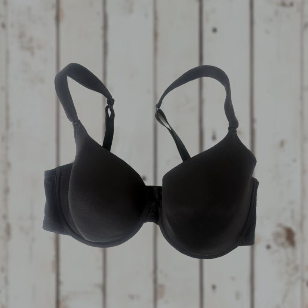 Laura Ashley Laura Ashley Black Lightly Padded Bra Womens Size 38DD Size ONE SIZE - 1 Thumbnail