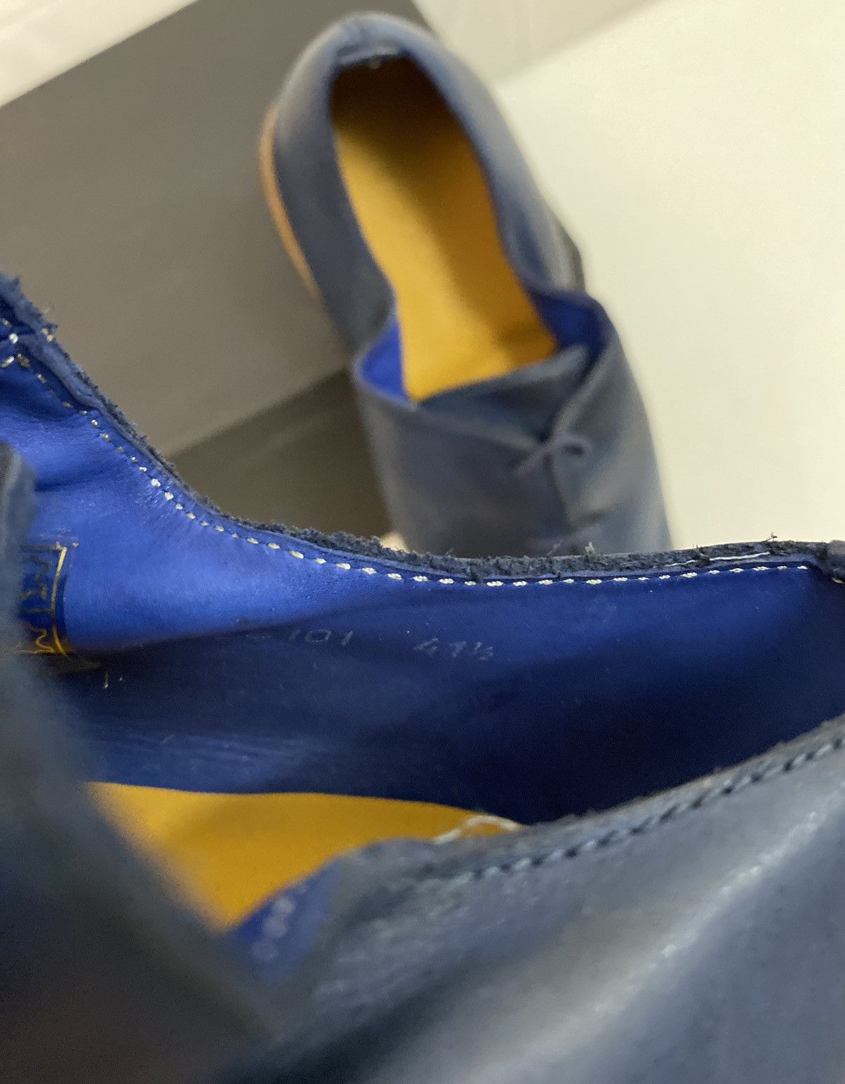 Dsquared2 Dsquared2 🇮🇹 Blue Goodyear welt Handmade Uni Derby 8.5 NEW Size US 8.5 / EU 41-42 - 17 Thumbnail