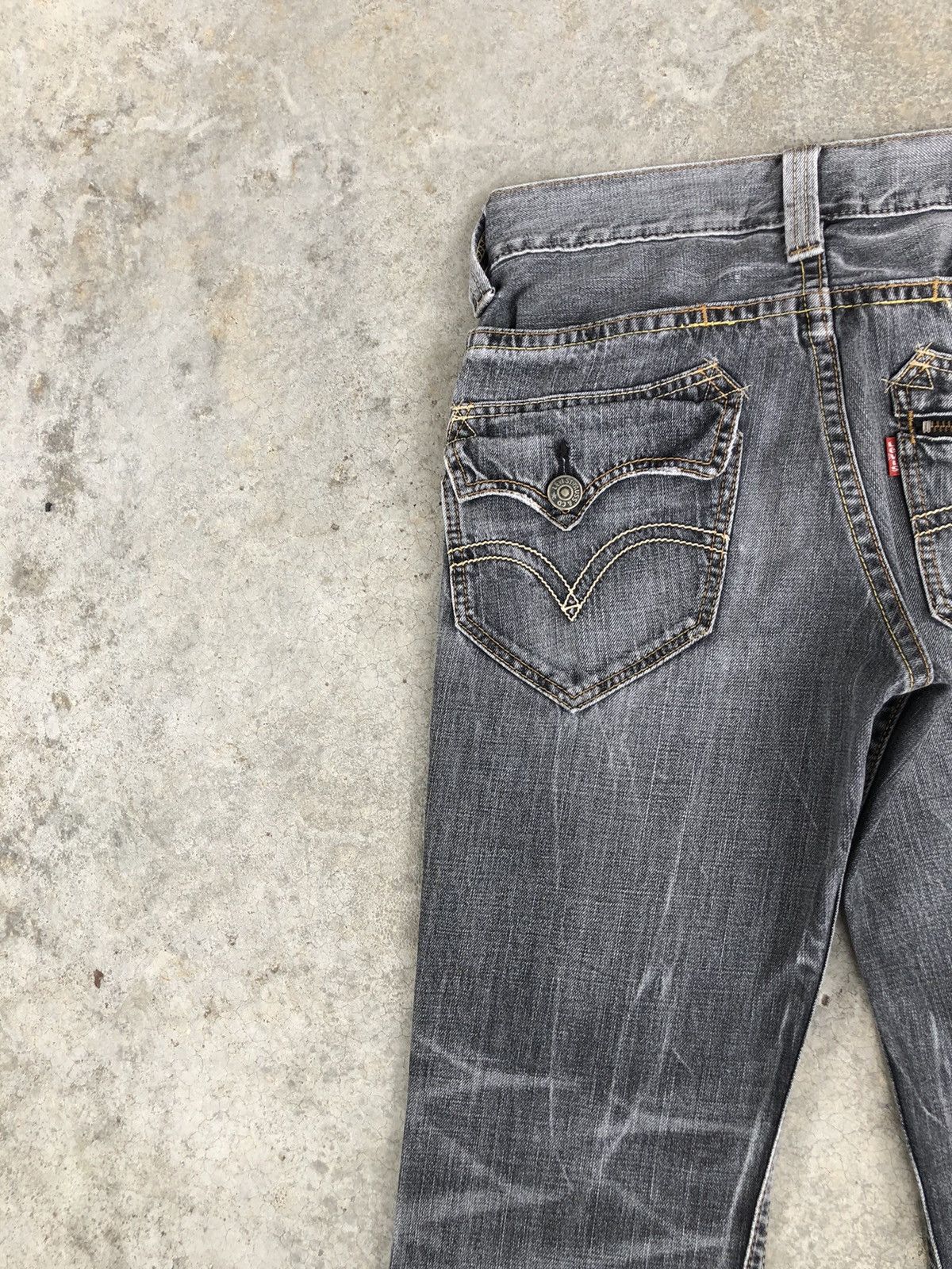 If Six Was Nine Y2k Levis Flared Jeans Distressed Jeans 507 Size US 31 - 9 Thumbnail