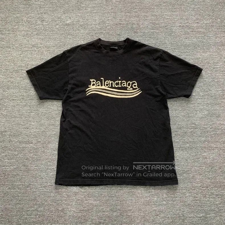 Balenciaga Balenciaga Black Graffiti Wave Coke Tee. Size US XS / EU 42 / 0 - 1 Thumbnail