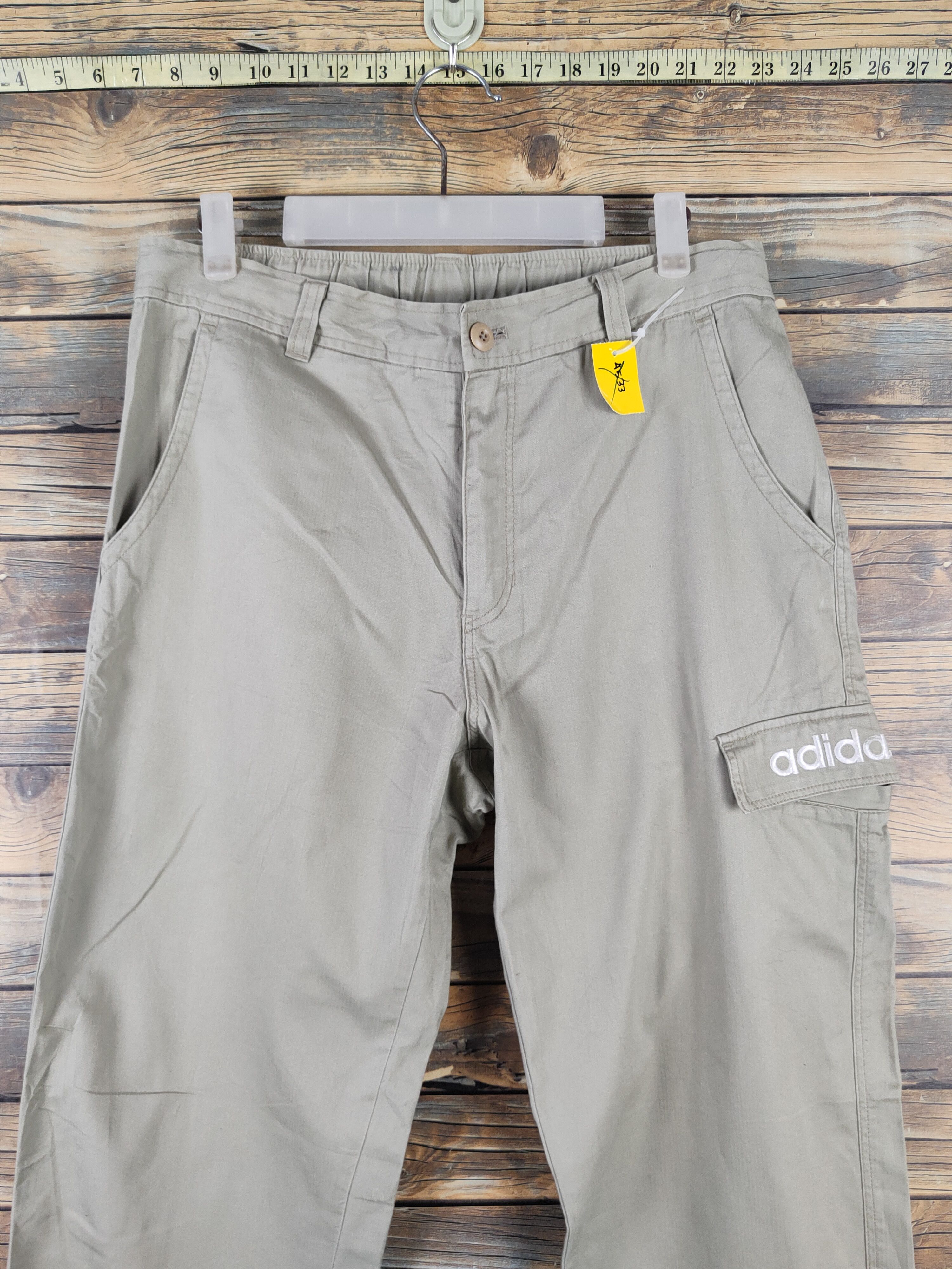 Adidas Adidas Green Multipocket Tactical Cargo Pants #W1894 Size US 32 / EU 48 - 2 Thumbnail