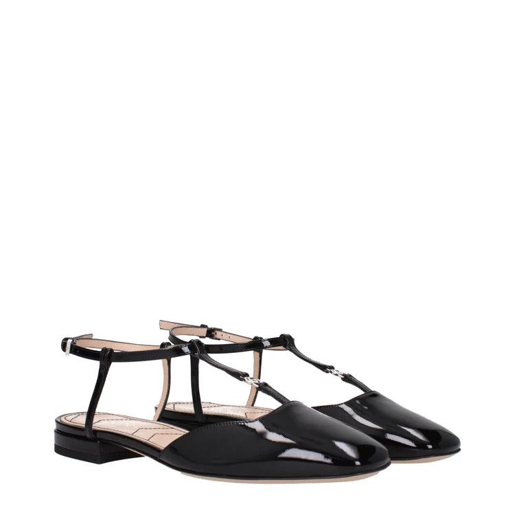 Gucci ob1o1e1124 Patent Leather Sandals in Black Size US 8.5 / IT 38.5 - 2 Thumbnail