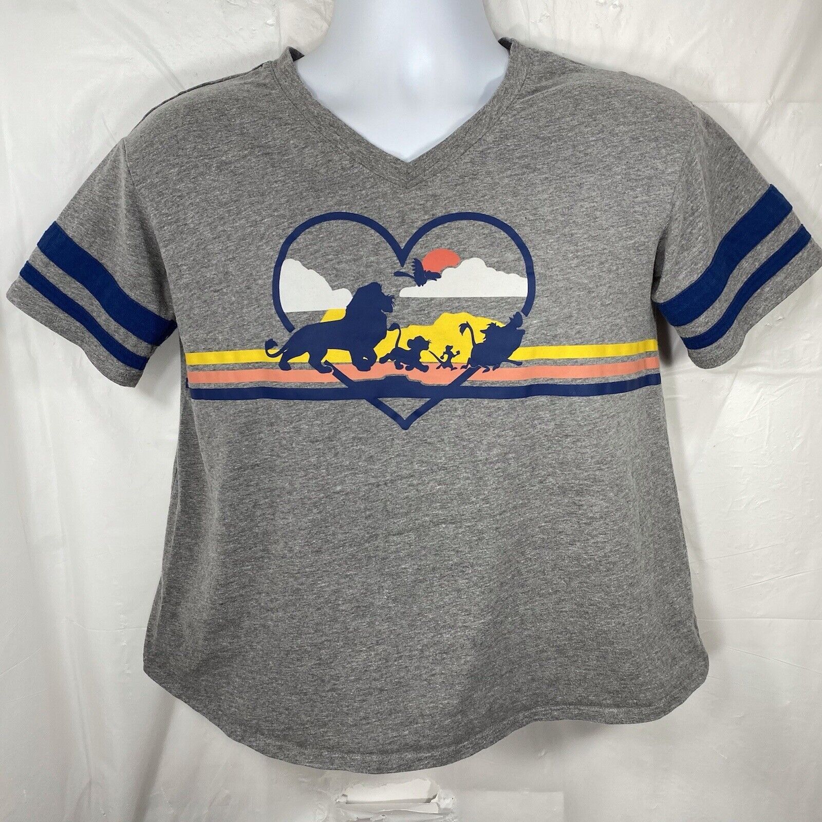 Disney Disney The Lion King Medium Colorful Heart Graphic T Shirt Size M / US 6-8 / IT 42-44 - 1 Thumbnail