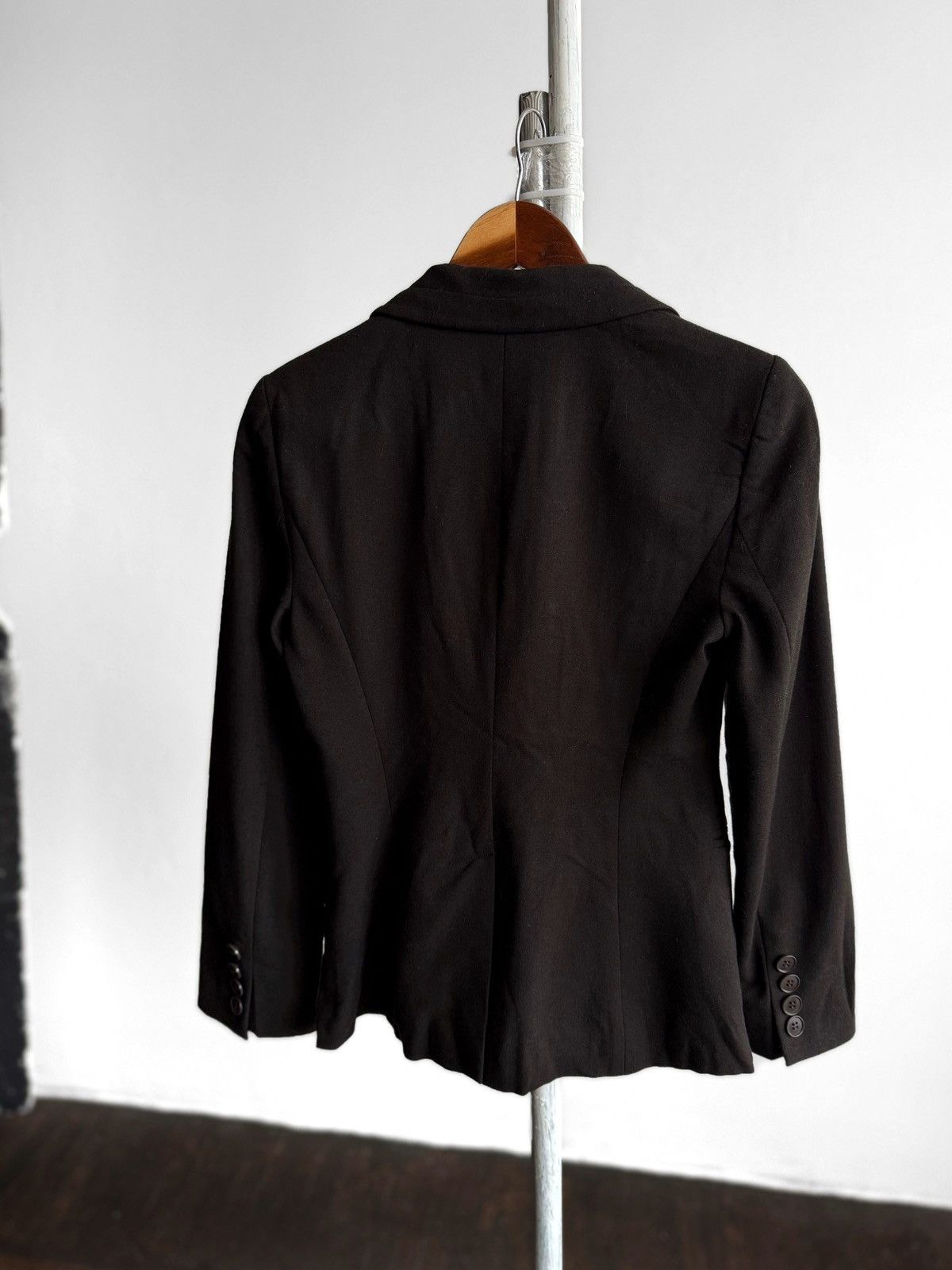 Emporio Armani Emporio Armani Womens Vintage Brown Blazer Jacket Wool Size S / US 4 / IT 40 - 2 Thumbnail