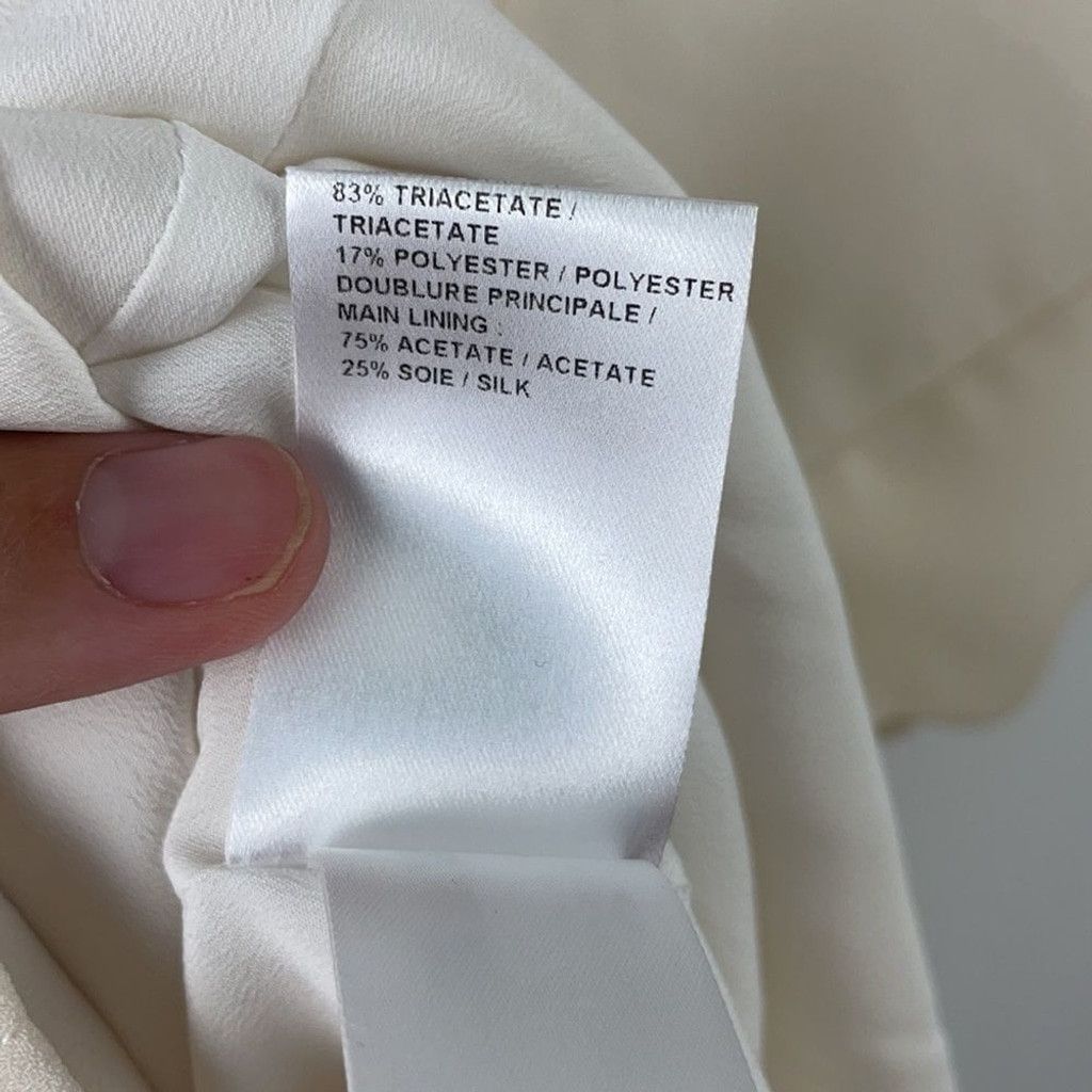 Chloe NEW Chloe Butter Cream Crepe Scalloped Dress EU 36/ US 6 Size M / US 6-8 / IT 42-44 - 13 Thumbnail