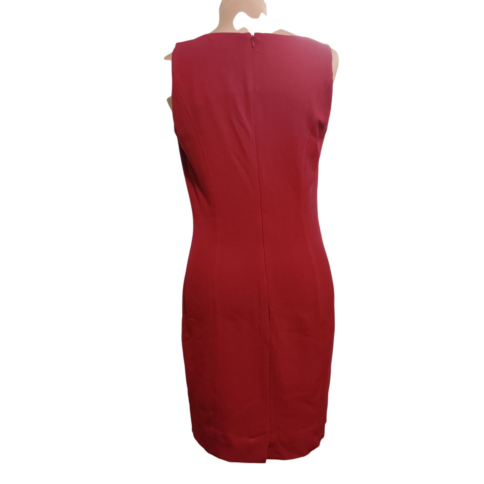 Other Newport News 8 Red Sleeveless Sheath Dress Classic Minimalis Size M / US 6-8 / IT 42-44 - 3 Thumbnail
