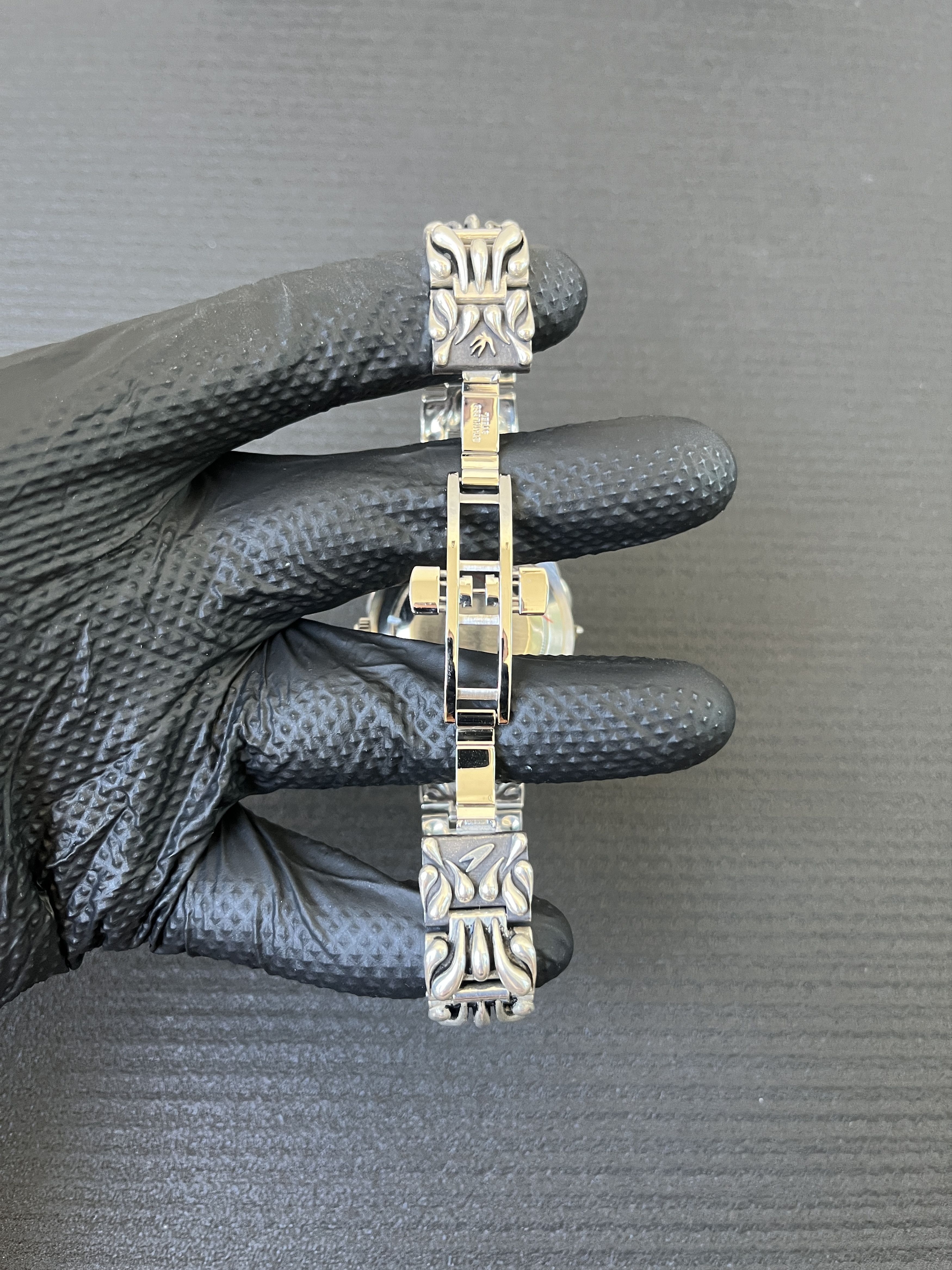 Alabaster Industries Alabaster Industries Tears Insignia Black Stainless Steel Size 40 - 7 Thumbnail