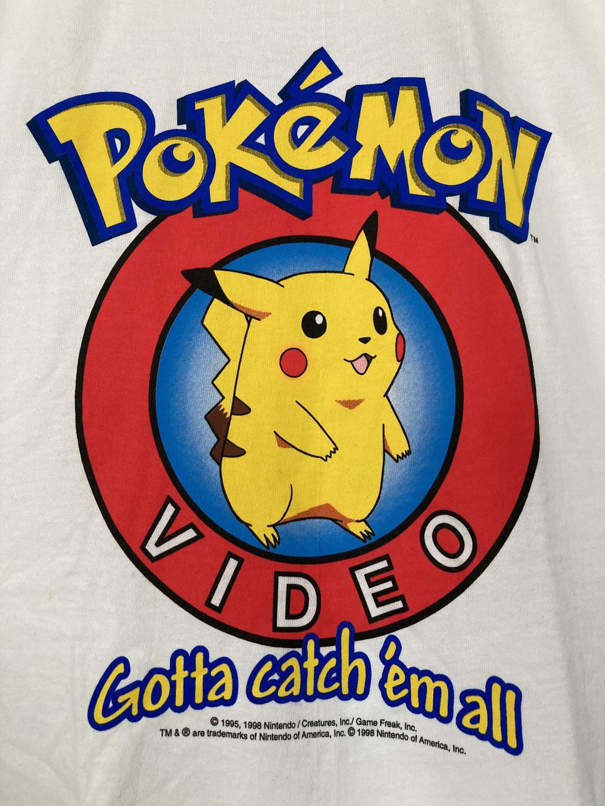 Pokemon POKÉMON VIDEO PIKACHU SHIRT 1998 NINTENDO VINTAGE 90S MOVIE Size US L / EU 52-54 / 3 - 2 Thumbnail
