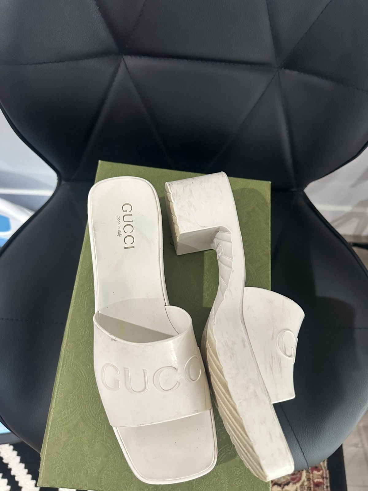 Gucci Gucci rubber heels Size US 8 / IT 38 - 5 Thumbnail