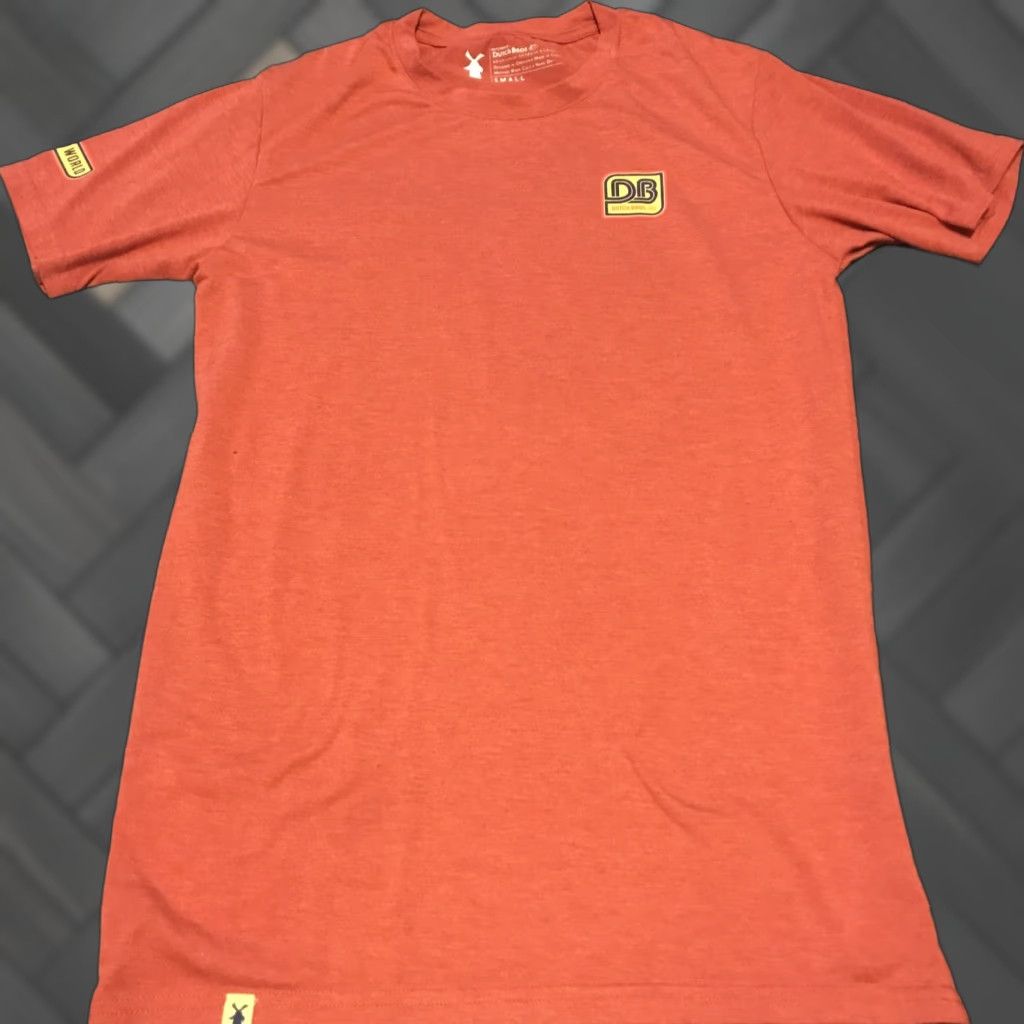 Vintage Dutch Bros Coffee T-Shirt Unisex Adults Small Orange Crew Neck Graphic Tee Coffee A Better World Logo Size US S / EU 44-46 / 1 - 1 Thumbnail
