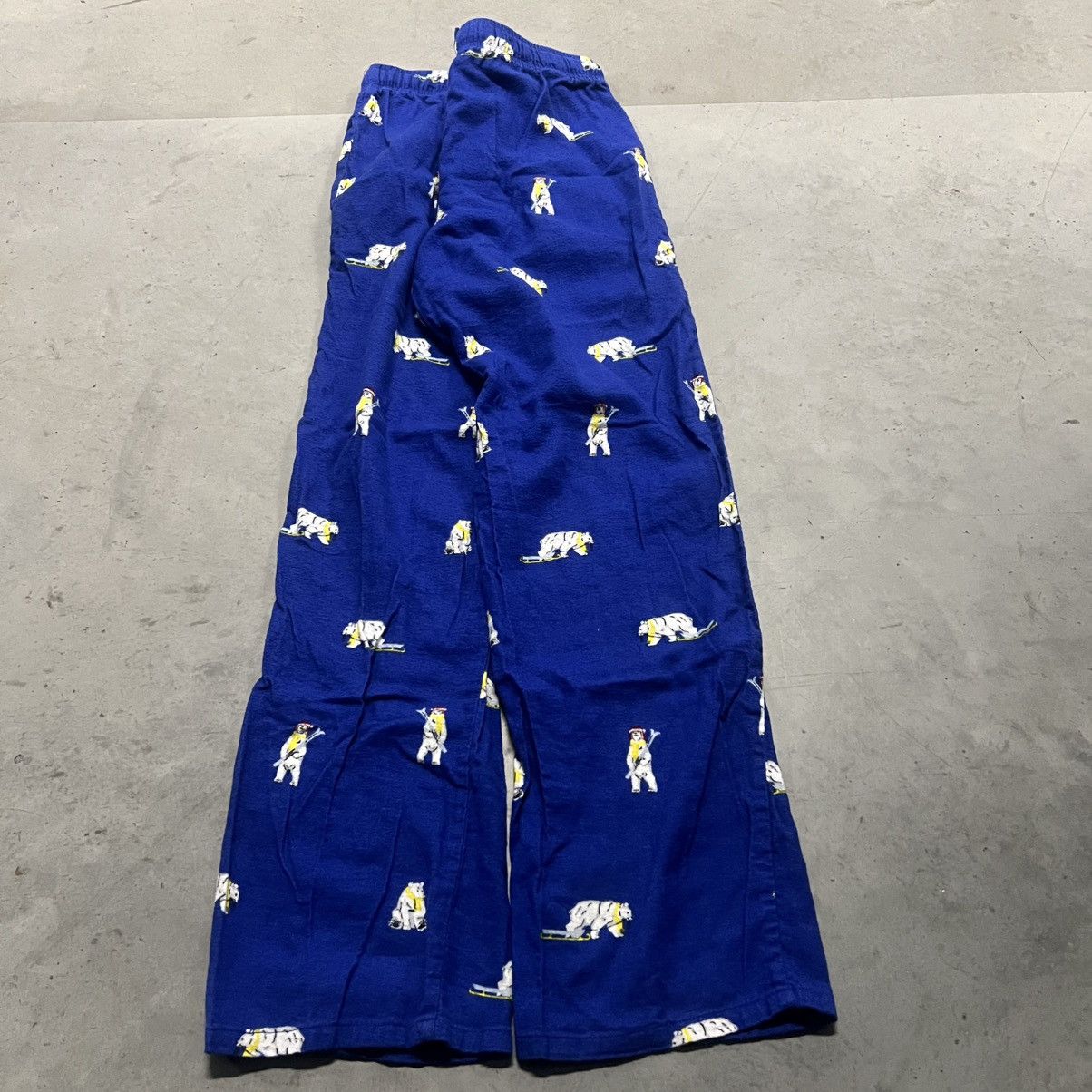 Japanese Brand × Vintage Crazy Vintage Y2K Baggy Sking Polar Bear Pajama Sweatpants! Size US 32 / EU 48 - 5 Thumbnail
