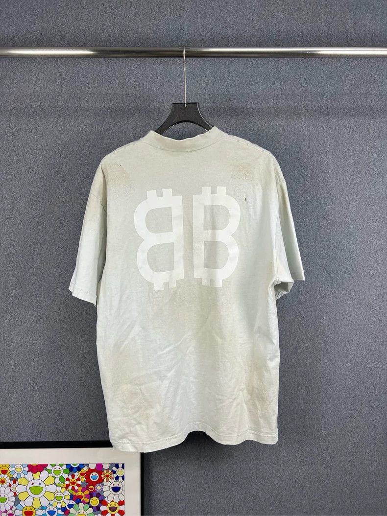 Balenciaga Balenciaga Mud dyed Bitcoin short sleeve 2503-Nextarrow Size US S / EU 44-46 / 1 - 2 Thumbnail