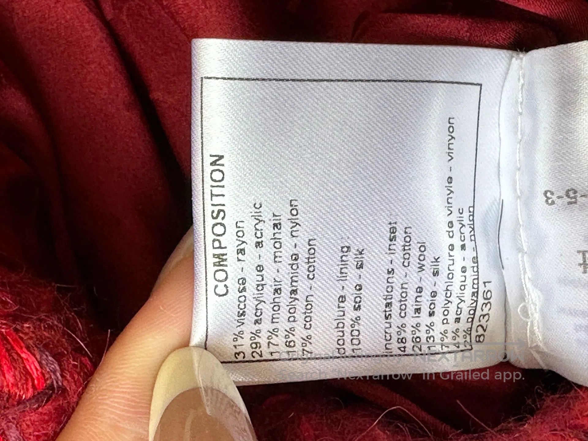 Chanel Chanel Red Tweed Mid-Length Coat FR42. Size US XS / EU 42 / 0 - 5 Thumbnail