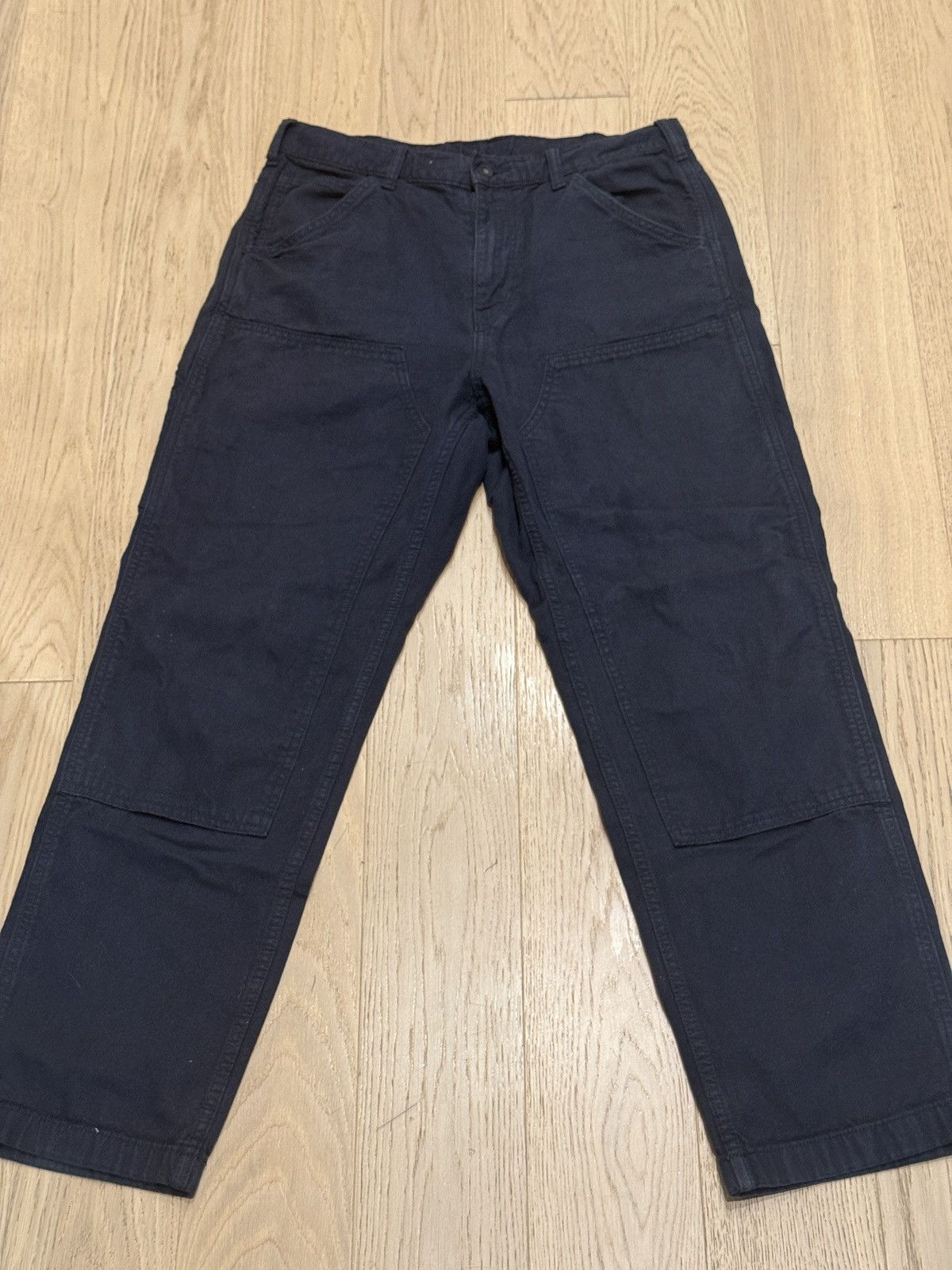 Uniqlo Navy Uniqlo Double Knee Work Pants Size US 32 / EU 48 - 1 Thumbnail