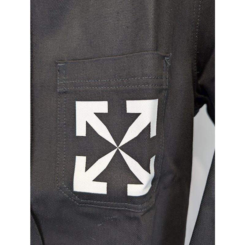 Off-White o1rshd1 Single Arrow Denim Shirt in Black/White Size US XXL / EU 58 / 5 - 4 Thumbnail