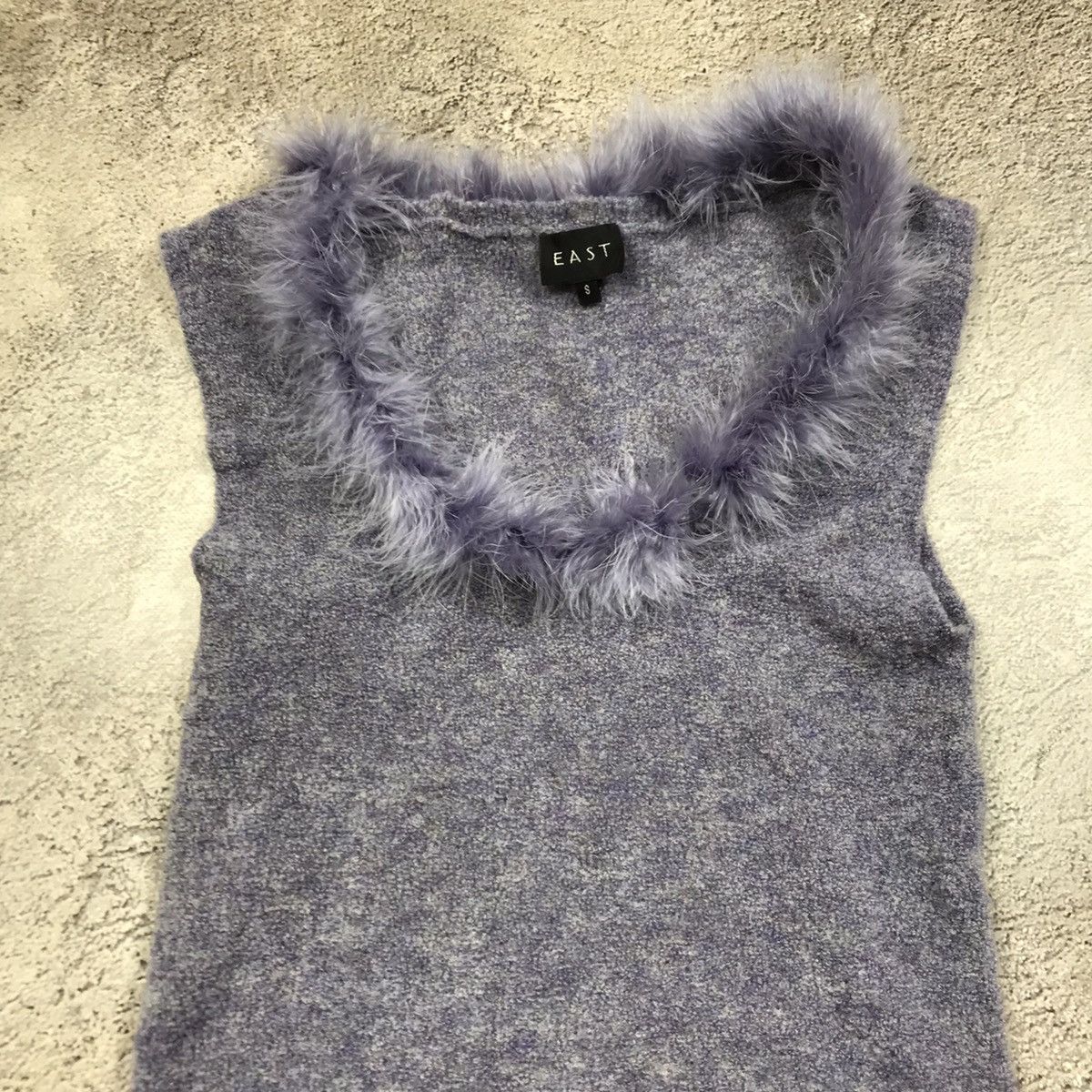 Vintage Vintage 90s Y2K Mohair Knit Tank Top Grunge Alt Worn In S Size S / US 4 / IT 40 - 3 Thumbnail
