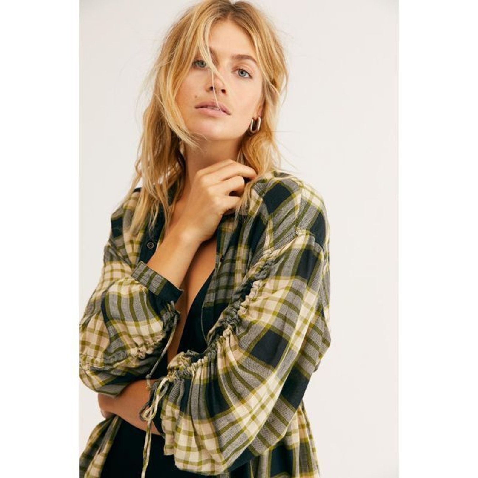 Free People We The Free People Pacific Dawn Plaid Shirt Womens Small Size S / US 4 / IT 40 - 10 Thumbnail