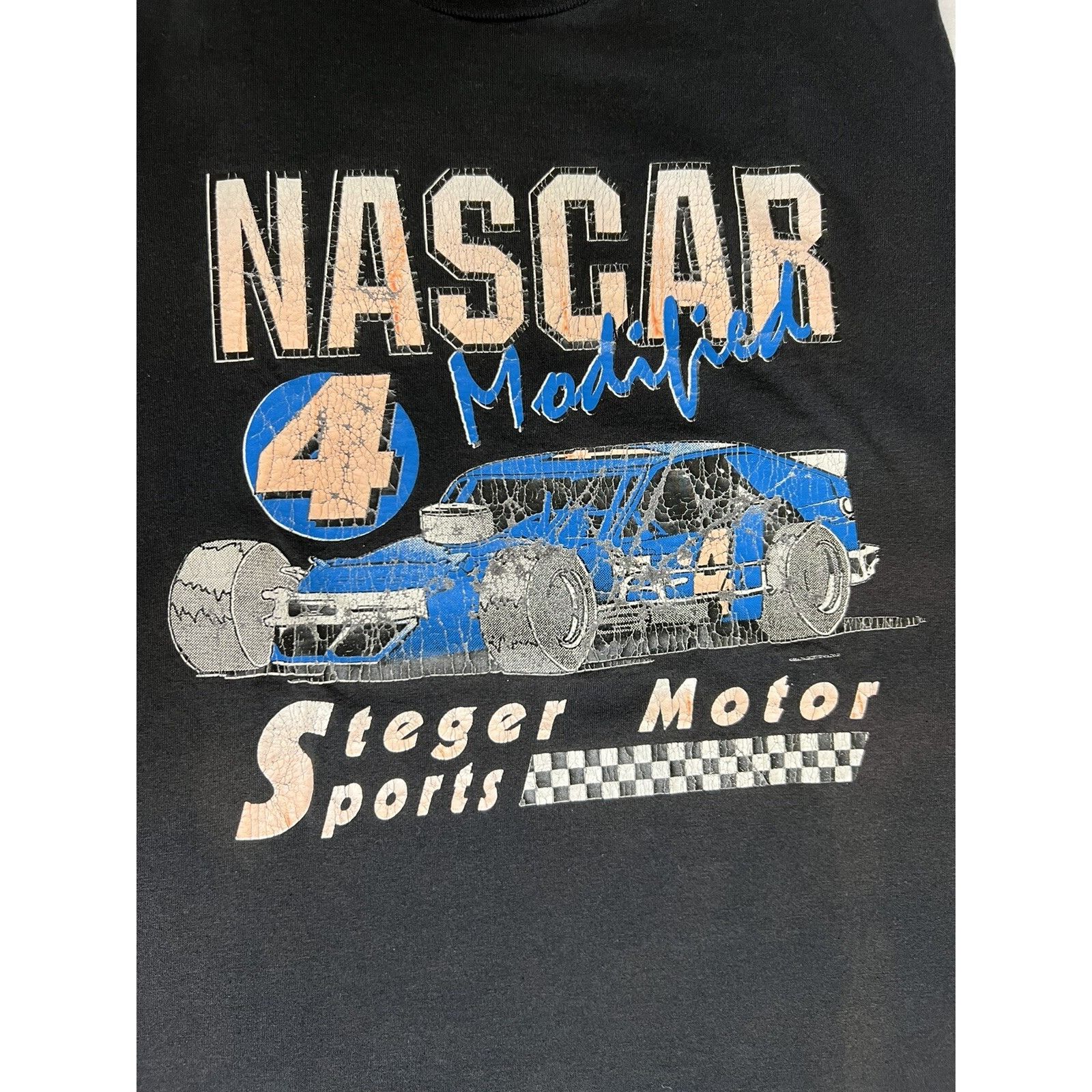 Other Vintage NASCAR Modified Cut Off Shirt Single Stitch Steger M Size US L / EU 52-54 / 3 - 2 Thumbnail