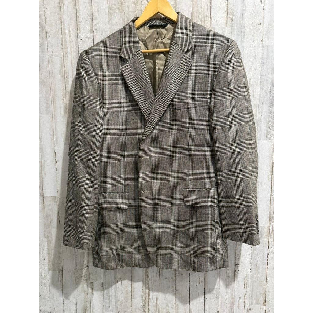 Jos. A. Bank Jos. A. Bank Sport Coat Blazer Mens 44R Glen Plaid Size 44R - 2 Thumbnail
