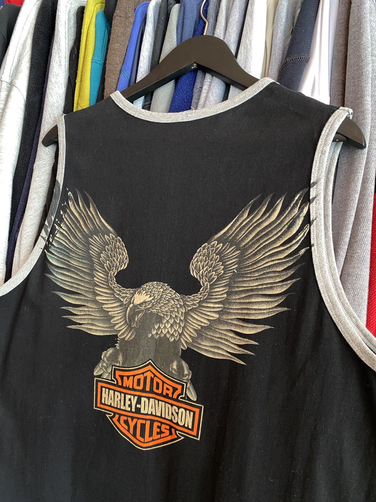 Harley Davidson VINTAGE HARLEY DAVIDSON EAGLE TANK TOP Size US XL / EU 56 / 4 - 4 Thumbnail