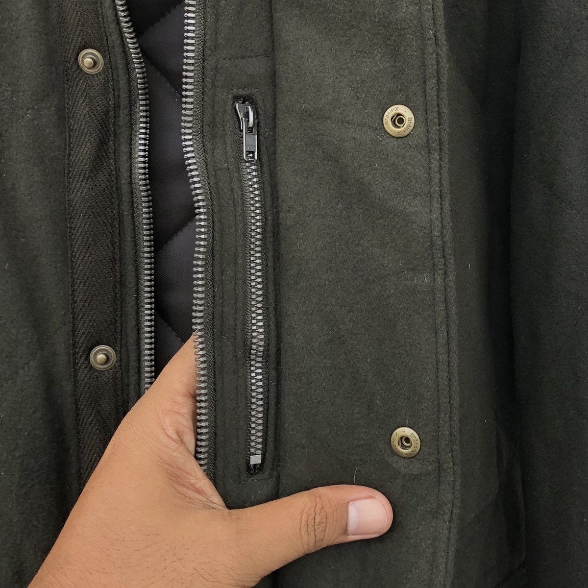 JW Anderson × Uniqlo Uniqlo x JW Anderson Green Wool Blended Quilted Jacket Men's Size US L / EU 52-54 / 3 - 14 Thumbnail