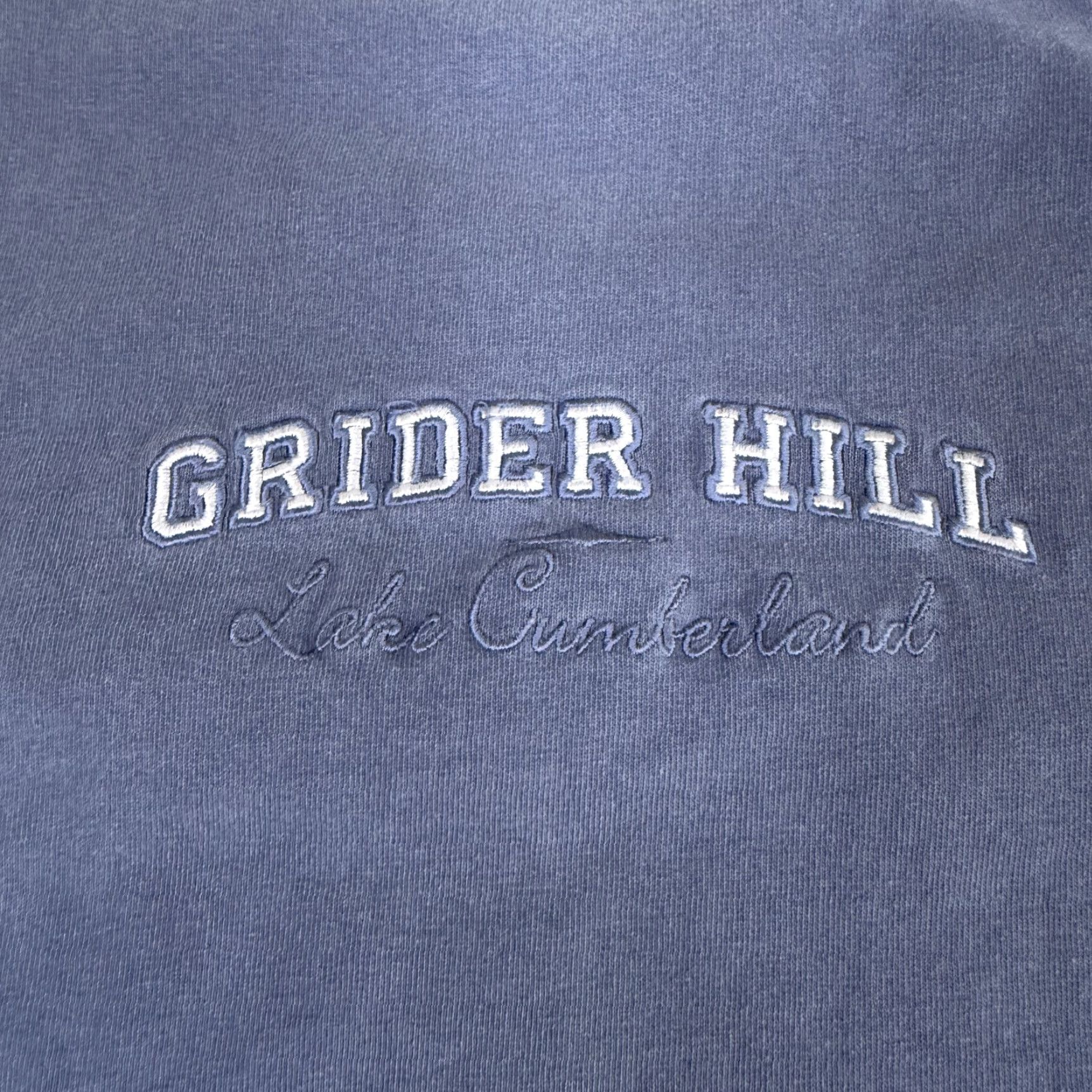 Vintage VINTAGE Grider Hill Lake Cumberland Sweatshirt Mens XL Kentucky Blue Fleece Embroidered Graphic Print Size US XL / EU 56 / 4 - 3 Thumbnail