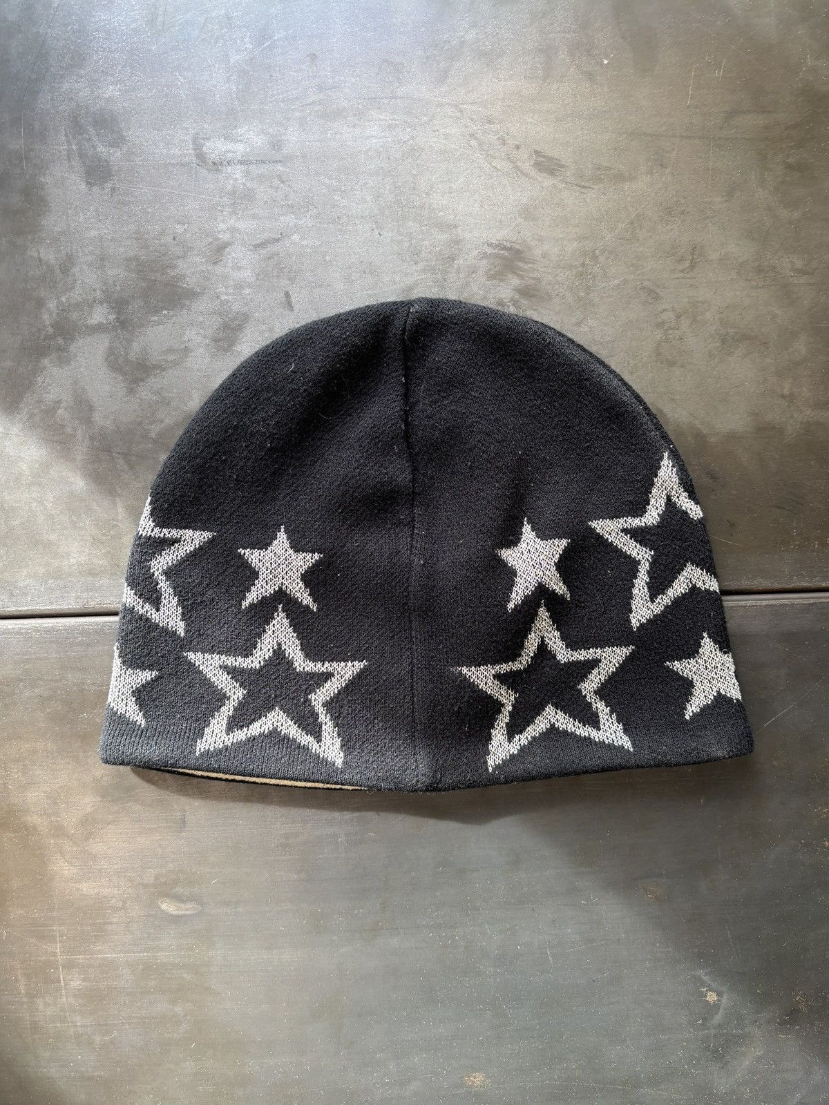H&M × Vintage 2000s H&M Beanie Star Print Glitter ALP Vintage H and M Hat Size ONE SIZE - 3 Thumbnail