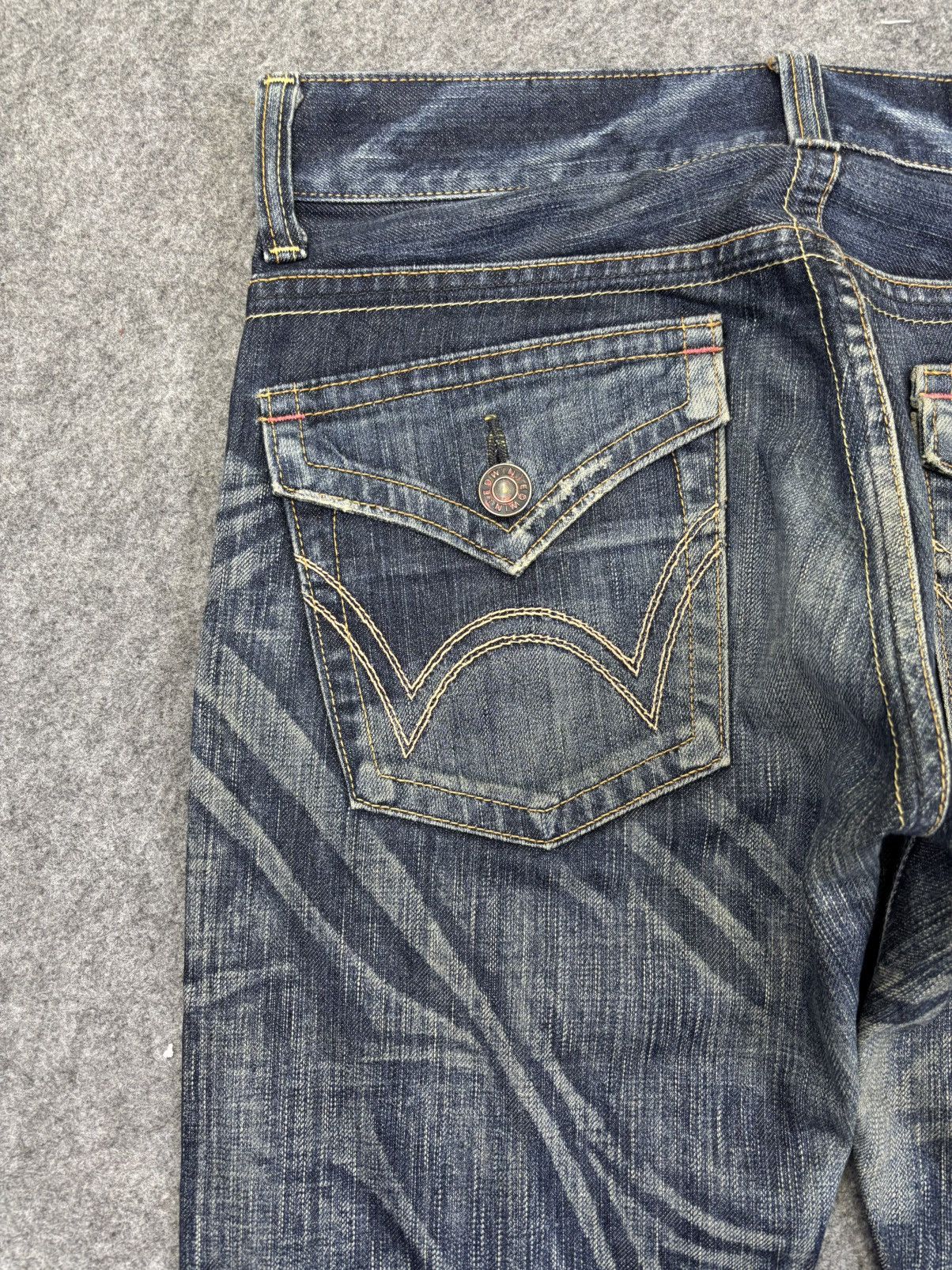 Edwin 💥Flare💥Insane Edwin 90s Style Raw Fades Flare Denim F938 Size US 32 / EU 48 - 9 Thumbnail