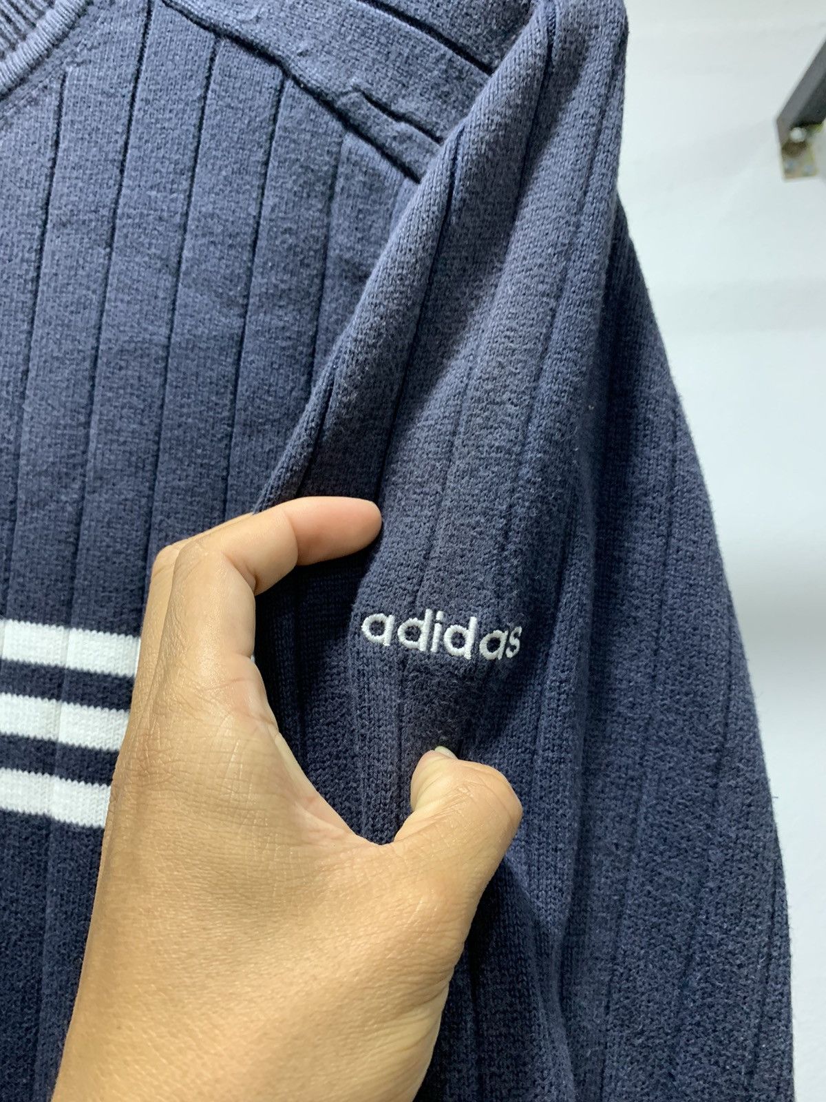 Adidas × Homespun Knitwear × Vintage Vintage Adidas Knitwear Sweater Size US M / EU 48-50 / 2 - 6 Thumbnail