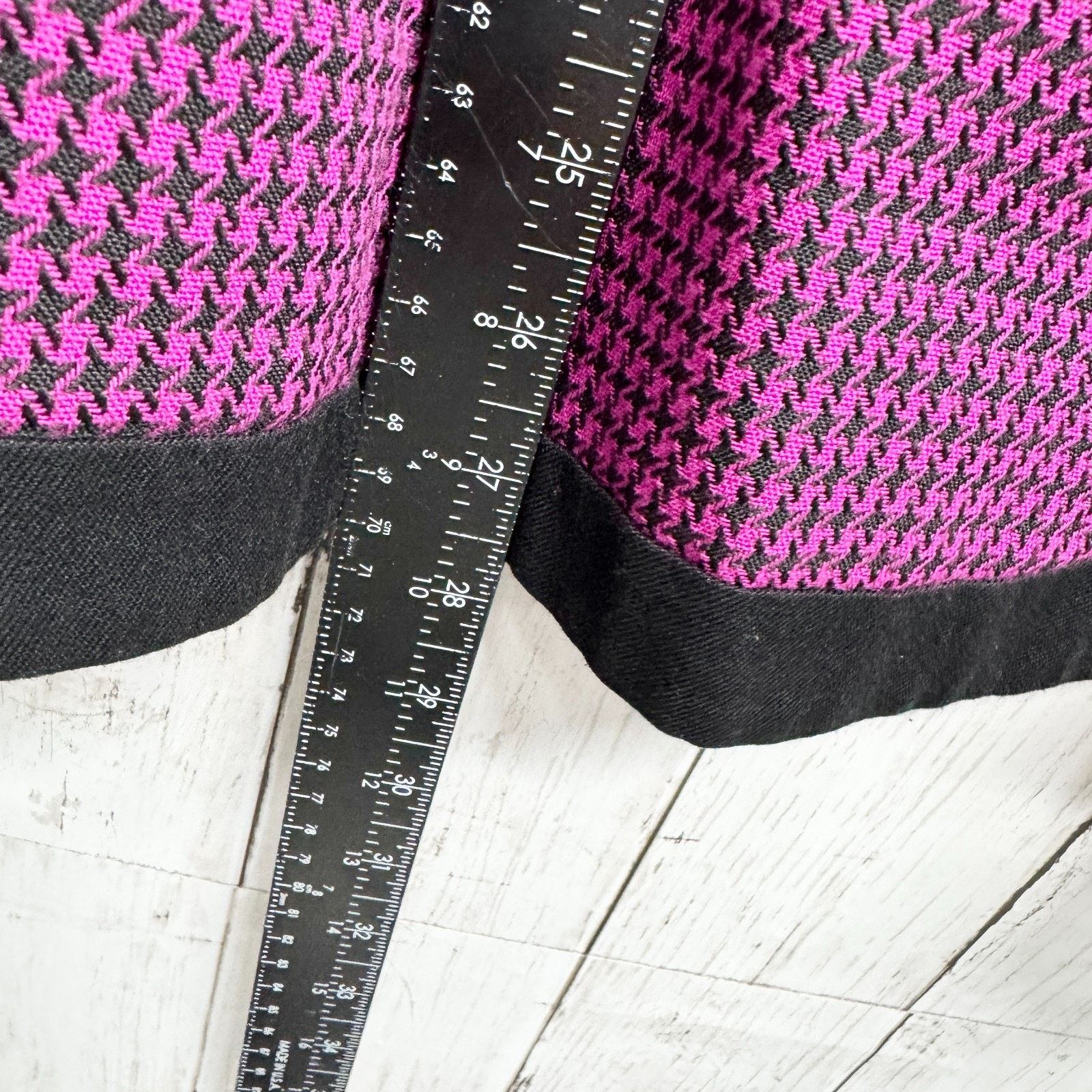 Vintage Vtg Jacket Women Chest 39" Houndstooth Long Sleeve Blazer Size L / US 10 / IT 46 - 6 Thumbnail