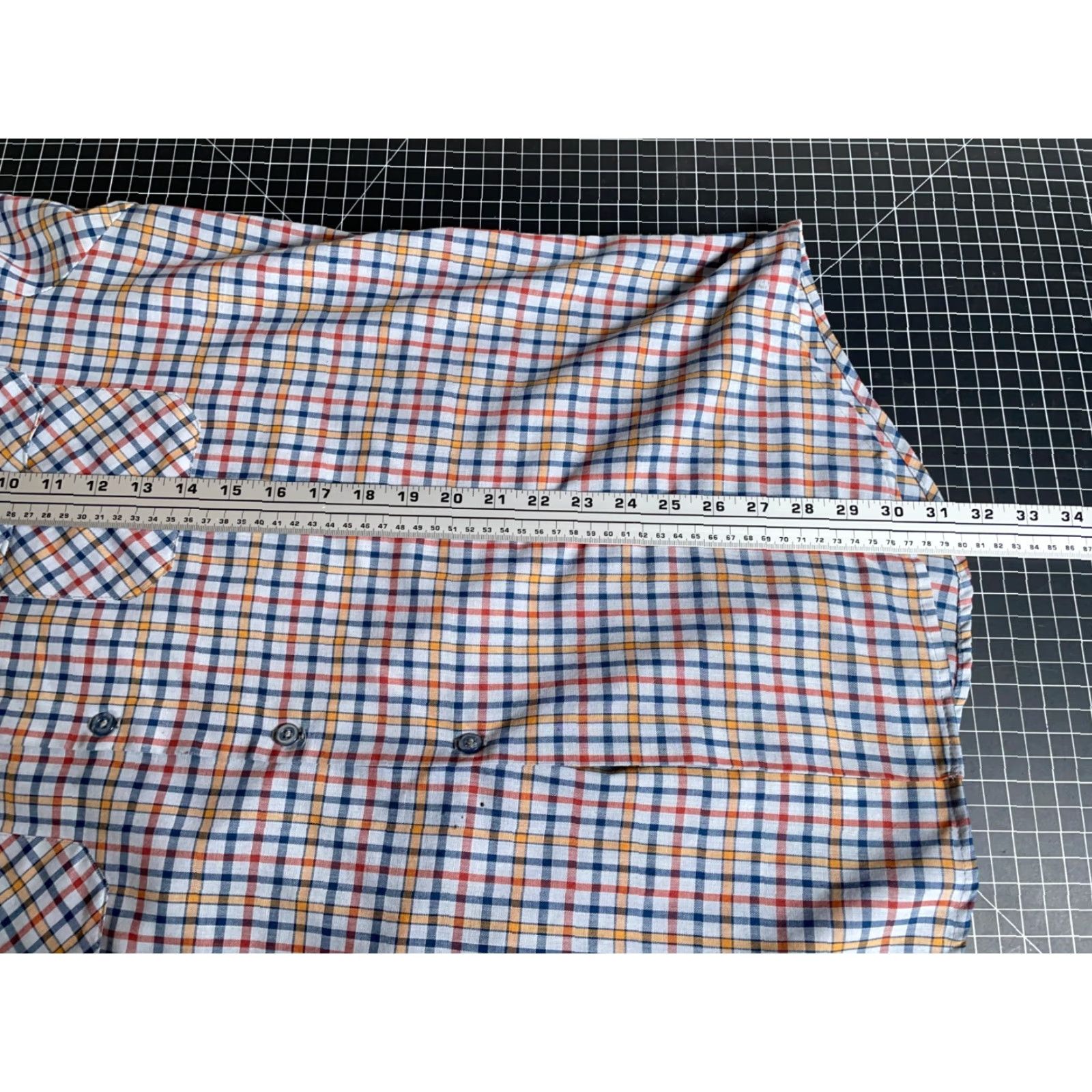 Vintage VINTAGE Big Mac Shirt Plaid Button-Up 70s XL Men Lightweight Cotton-Blend Flannel Gray Blue Size US XL / EU 56 / 4 - 7 Thumbnail