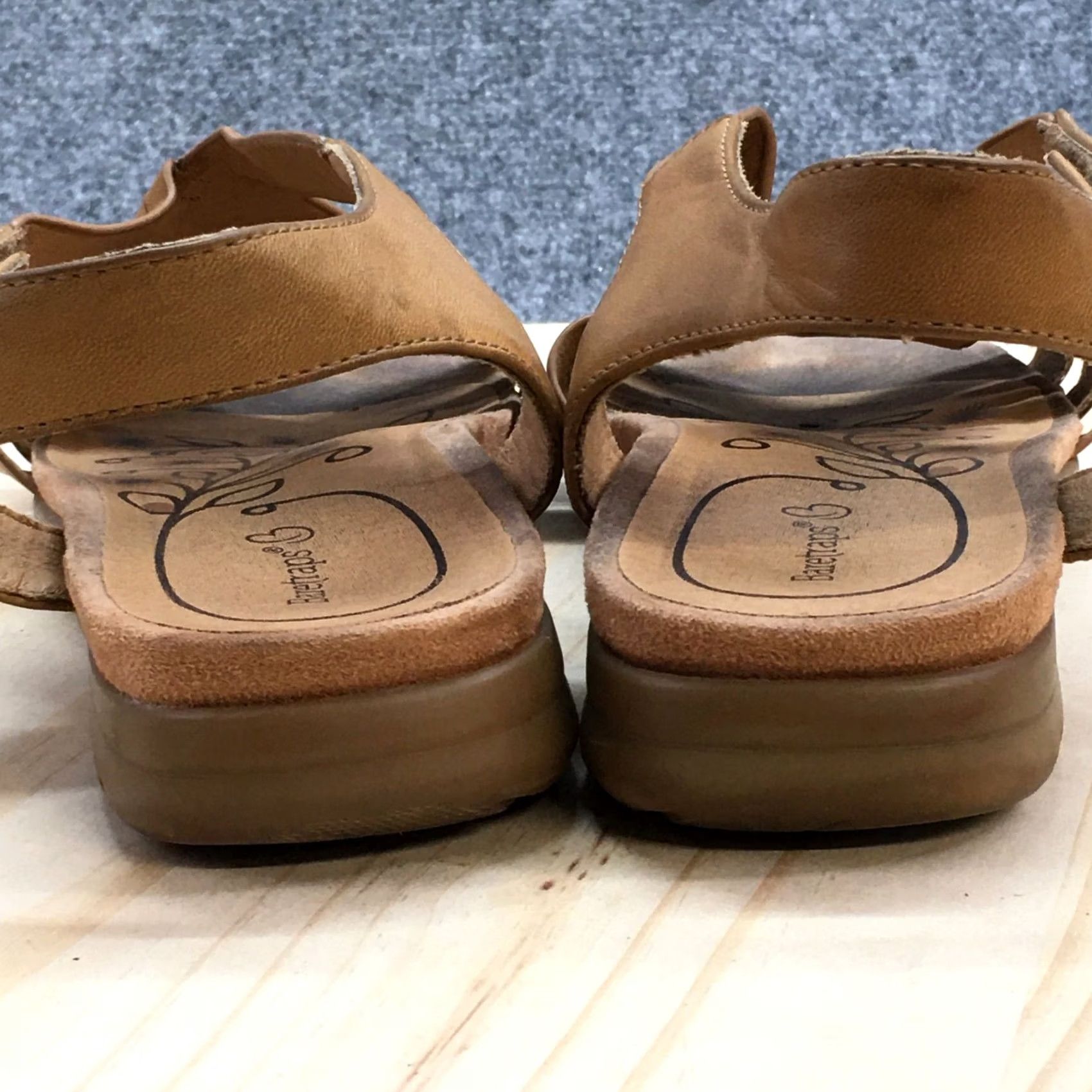 Vintage Baretraps Sandals Womens 9.5 M Keely Woven Straps Brown Faux Leather Hook&Loop Sandal Womens Mens Womens Size US 10 / IT 40 - 7 Thumbnail
