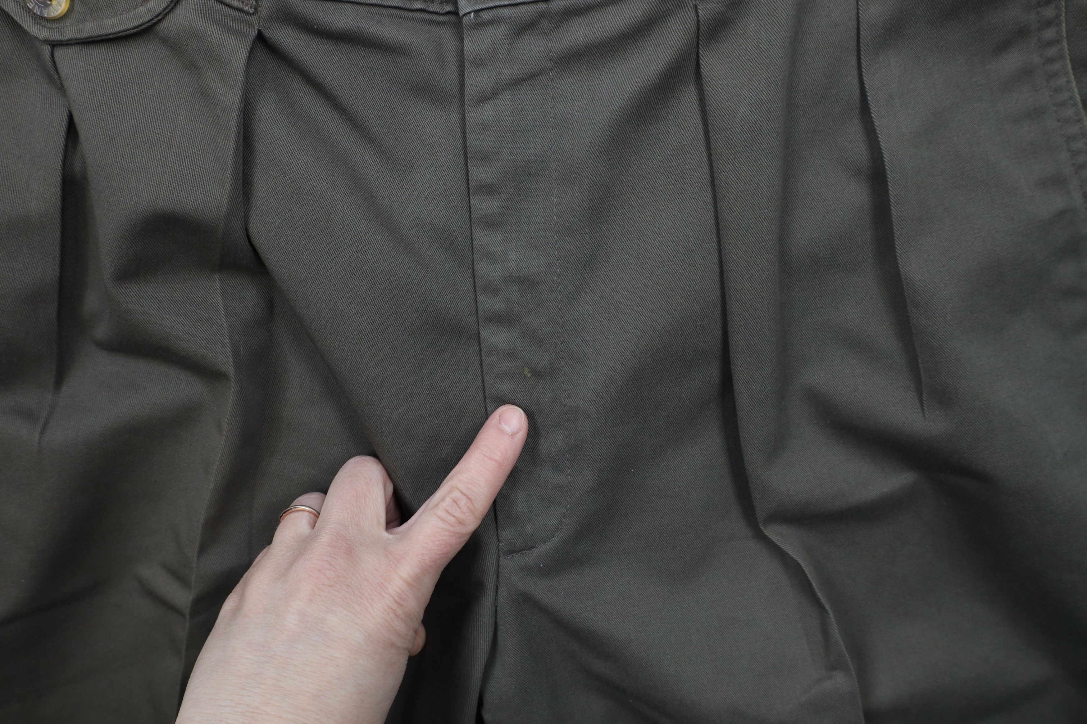 Vintage Vintage 90s Streetwear Pleated Cuffed Chino Pants Cotton Size US 34 / EU 50 - 8 Thumbnail