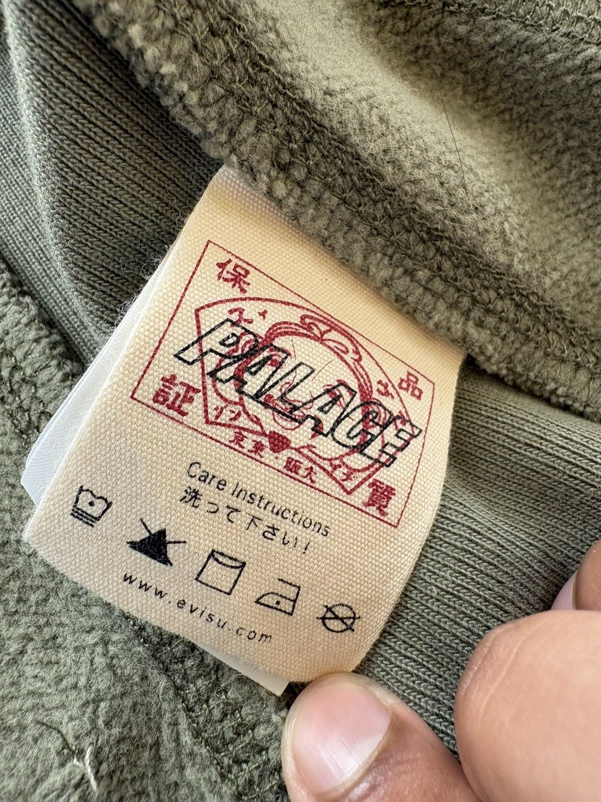 Evisu × Palace Palace Evisu Dice Full Zip Hoodie Jacket Olive Green Large Size US L / EU 52-54 / 3 - 15 Thumbnail