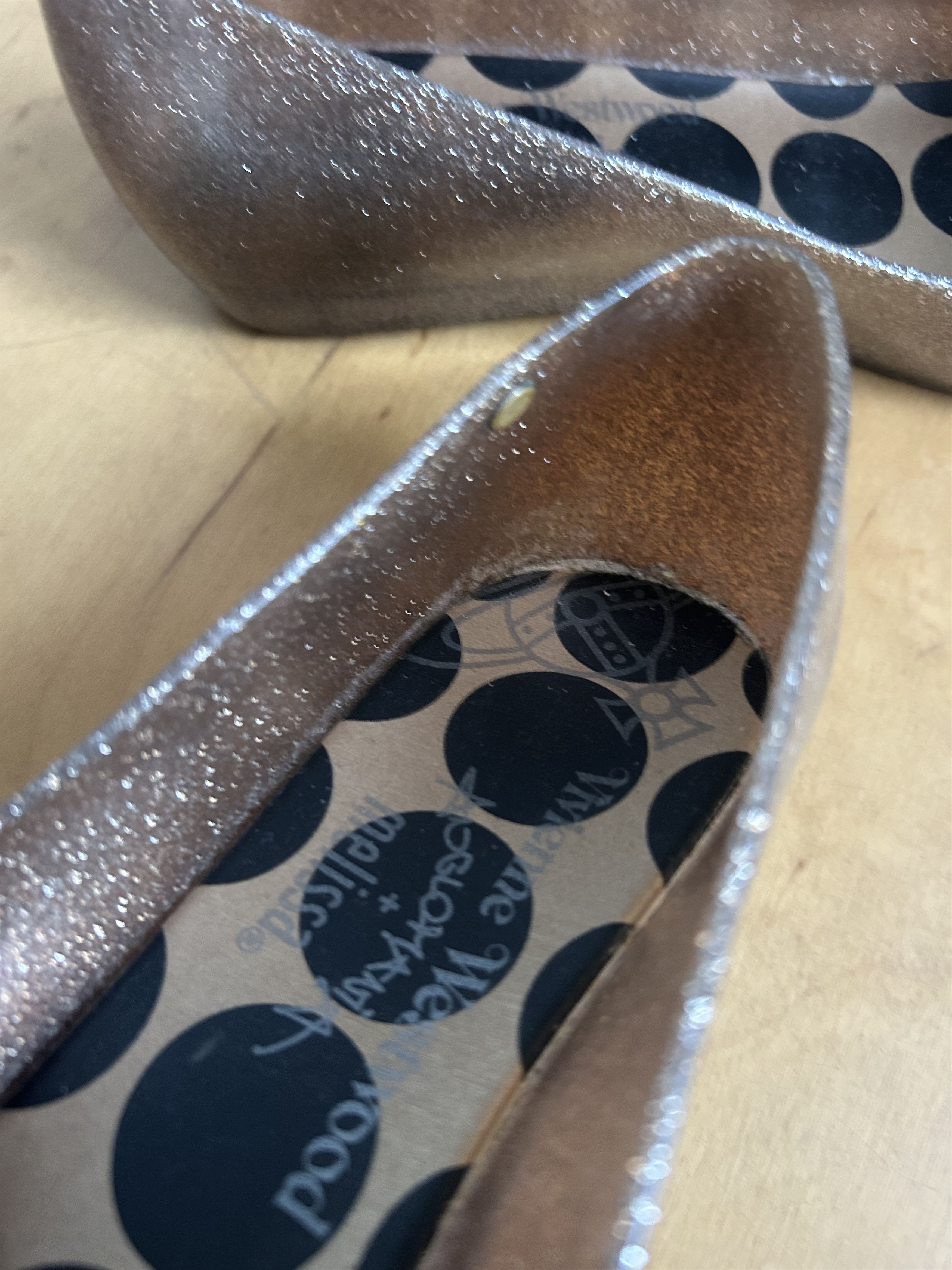Melissa × Vivienne Westwood Vivienne Westwood x Melissa Anglomania Love ballet flats Size US 8 / IT 38 - 14 Thumbnail