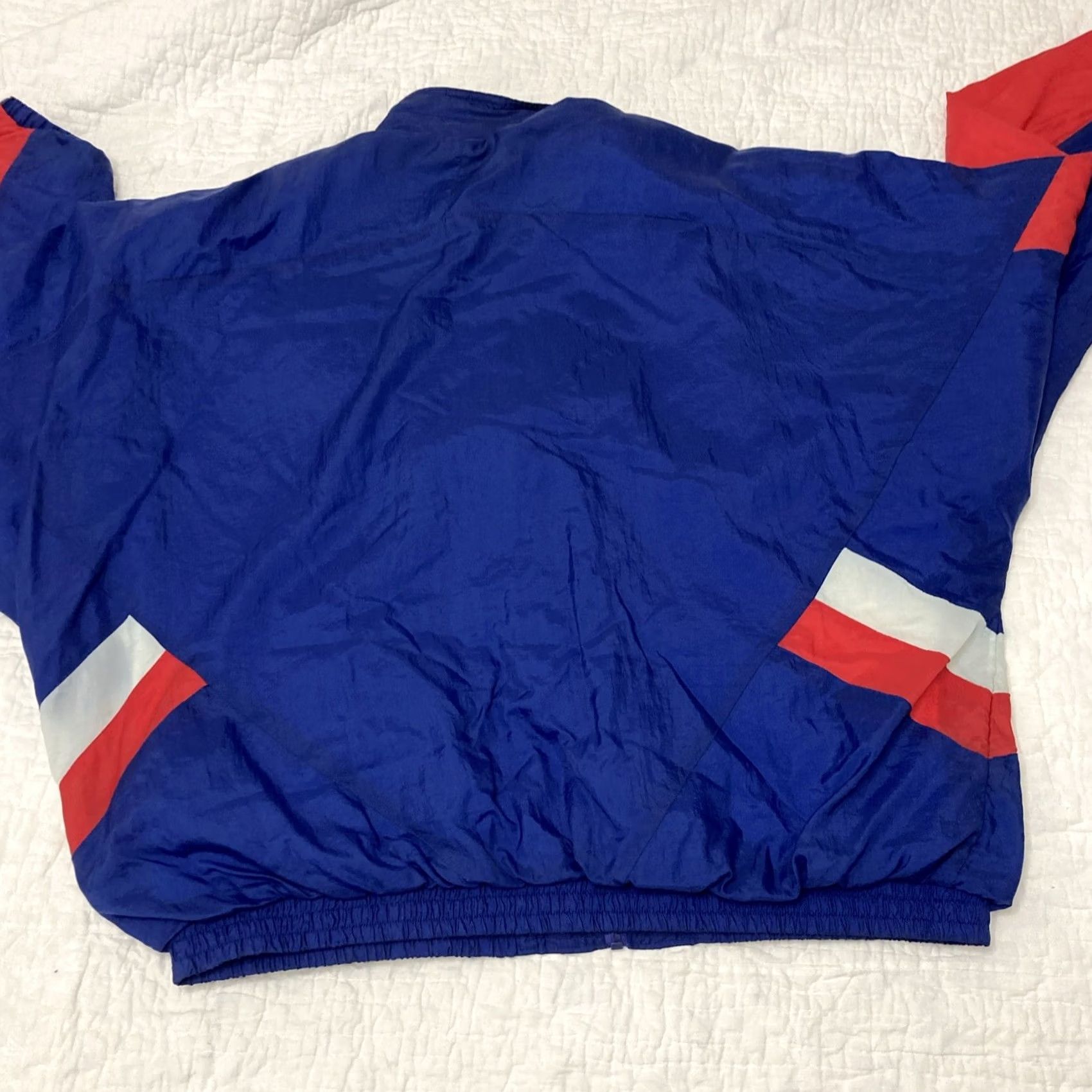 X-LARGE VINTAGE US Athletics Windbreaker Track Jacket - Tracksuit - Blue Red - XL Mens X-Large Size 46R - 4 Thumbnail