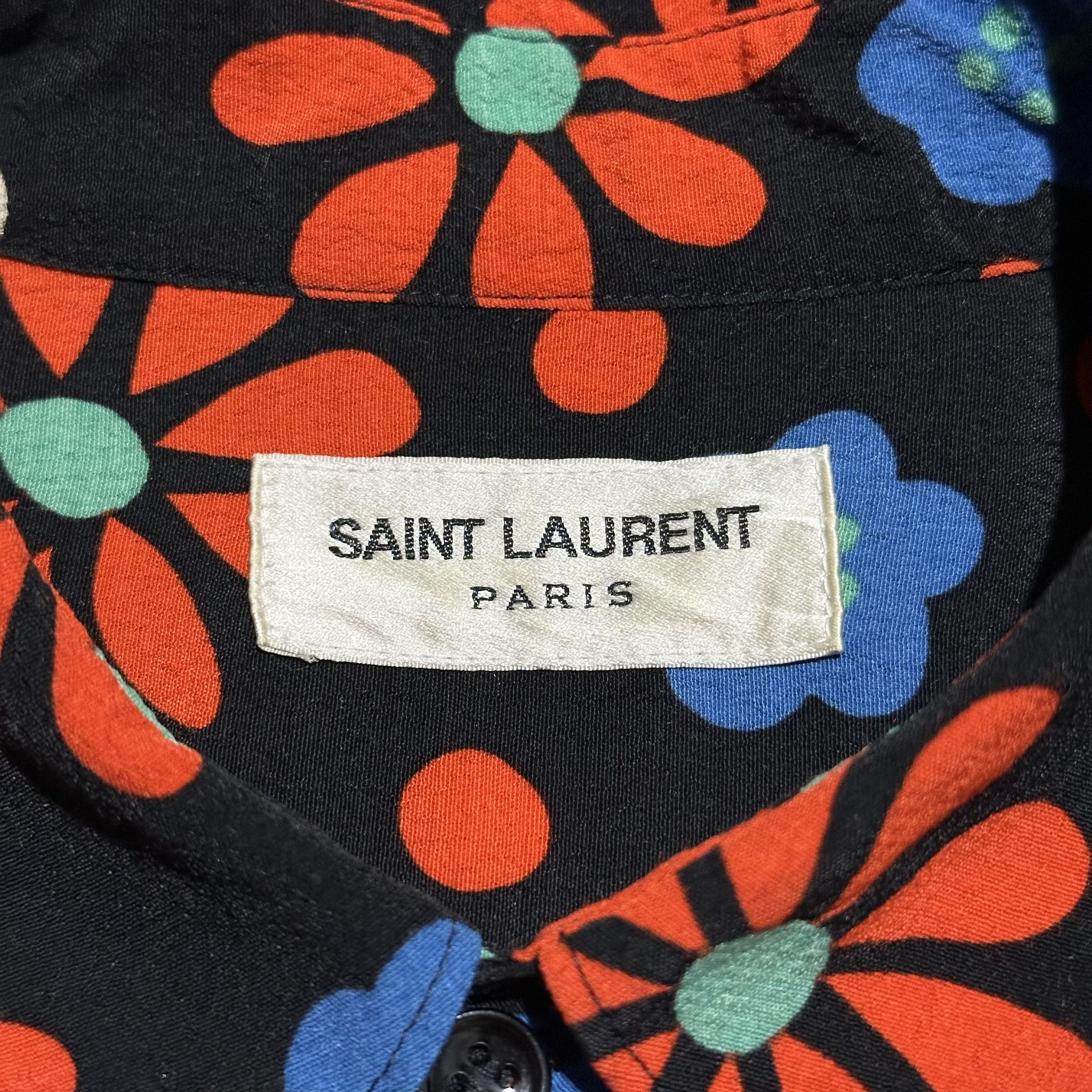 Saint Laurent Paris Saint Laurent Flower Shirt Size US S / EU 44-46 / 1 - 3 Thumbnail