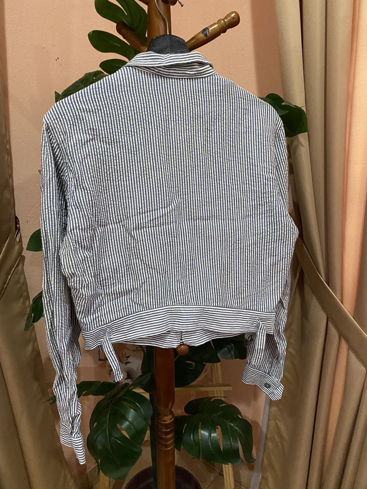 DKNY VINTAGE DKNY HICKORY CROP JACKET Size L / US 10 / IT 46 - 10 Thumbnail