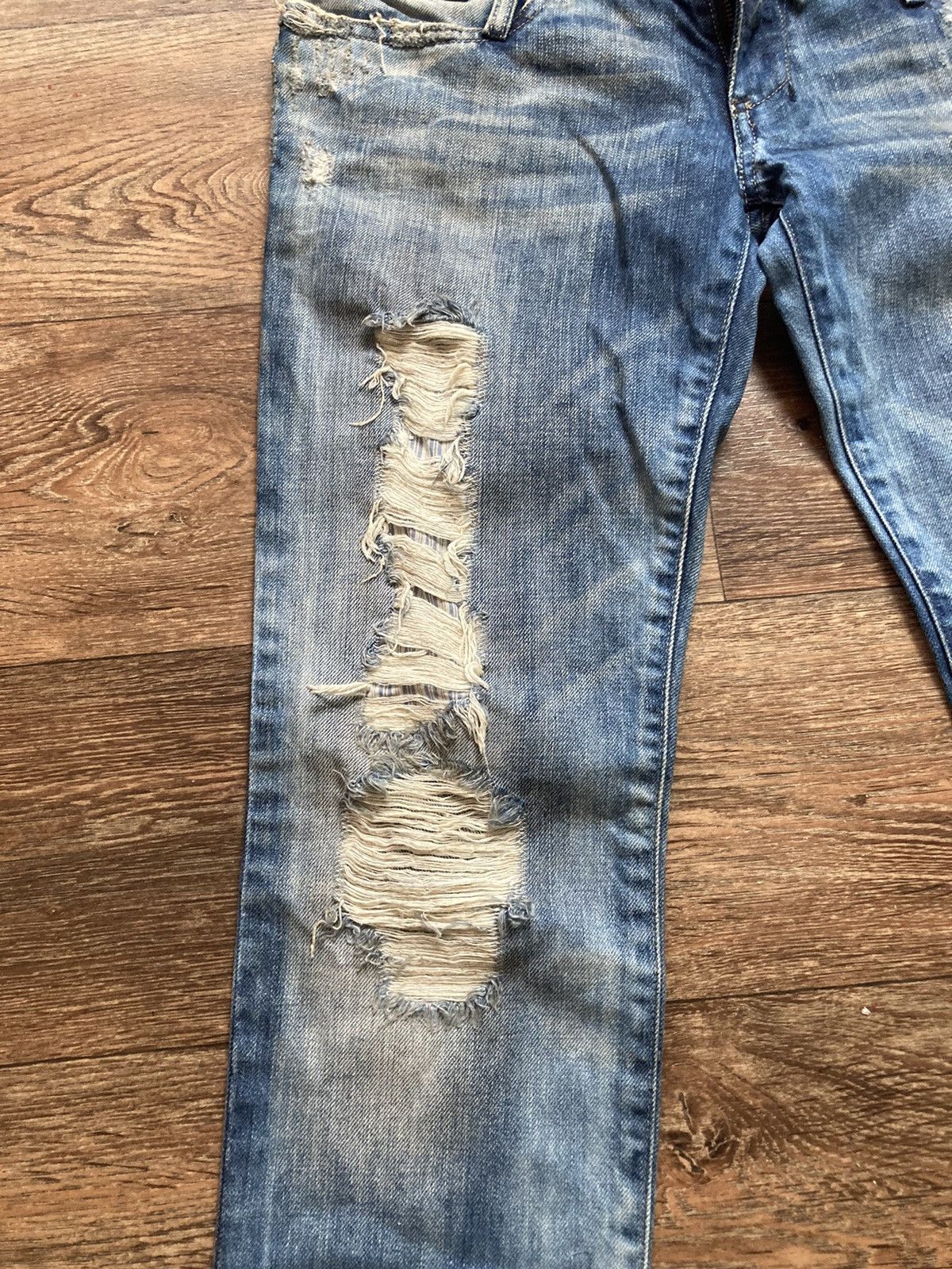 Diesel × Hysteric Glamour Distressed Italy Diesel denim jeans Size US 27 - 2 Thumbnail