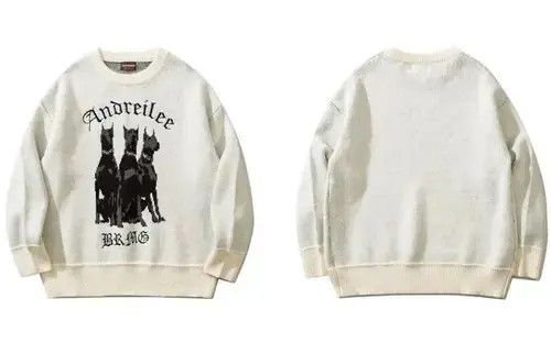 Other Doberman Vintage Sweater Size US L / EU 52-54 / 3 - 3 Thumbnail