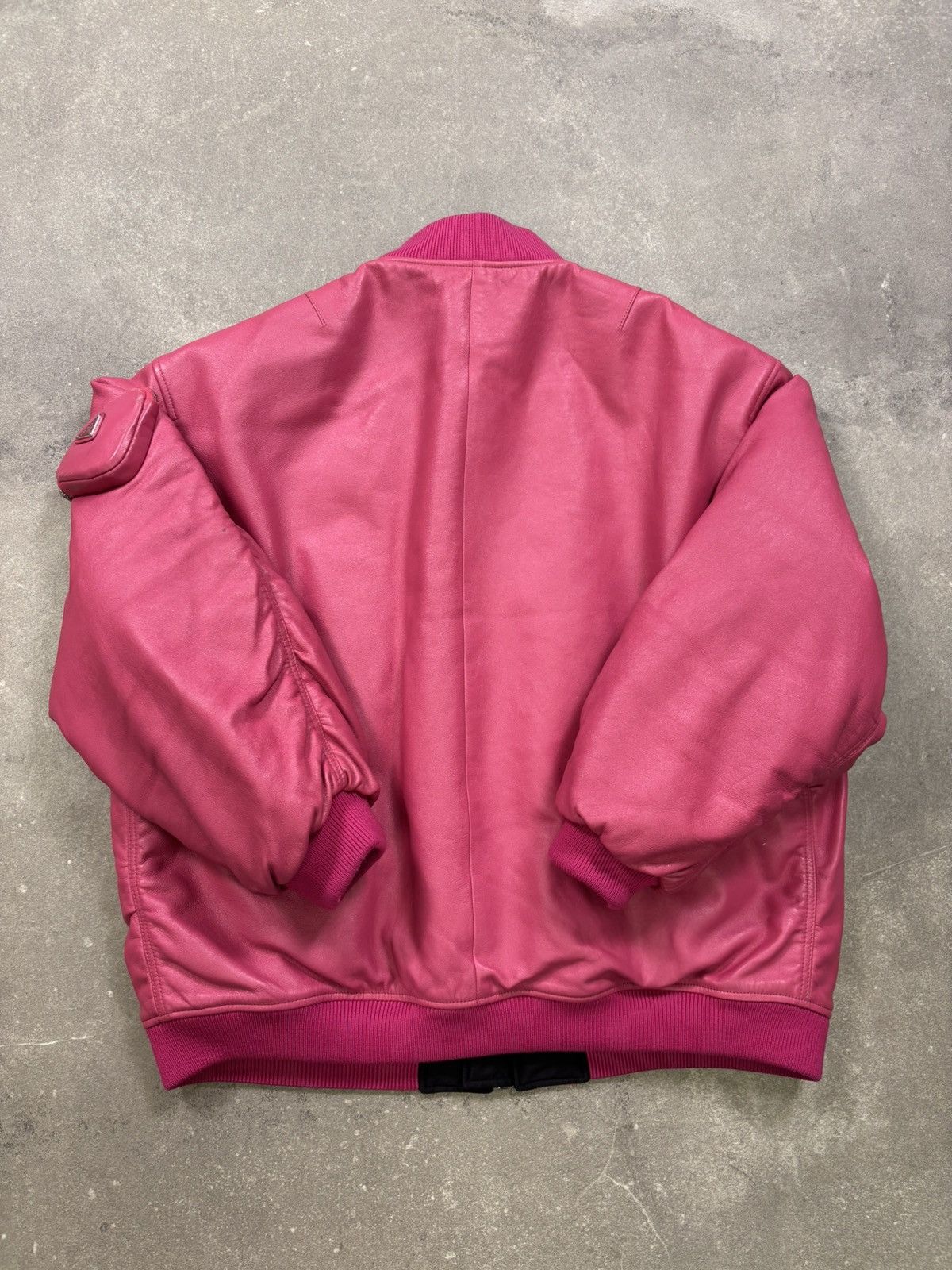 Prada Prada Enameled Metal Triangle Bomber Jacket (2021) Size US M / EU 48-50 / 2 - 9 Thumbnail