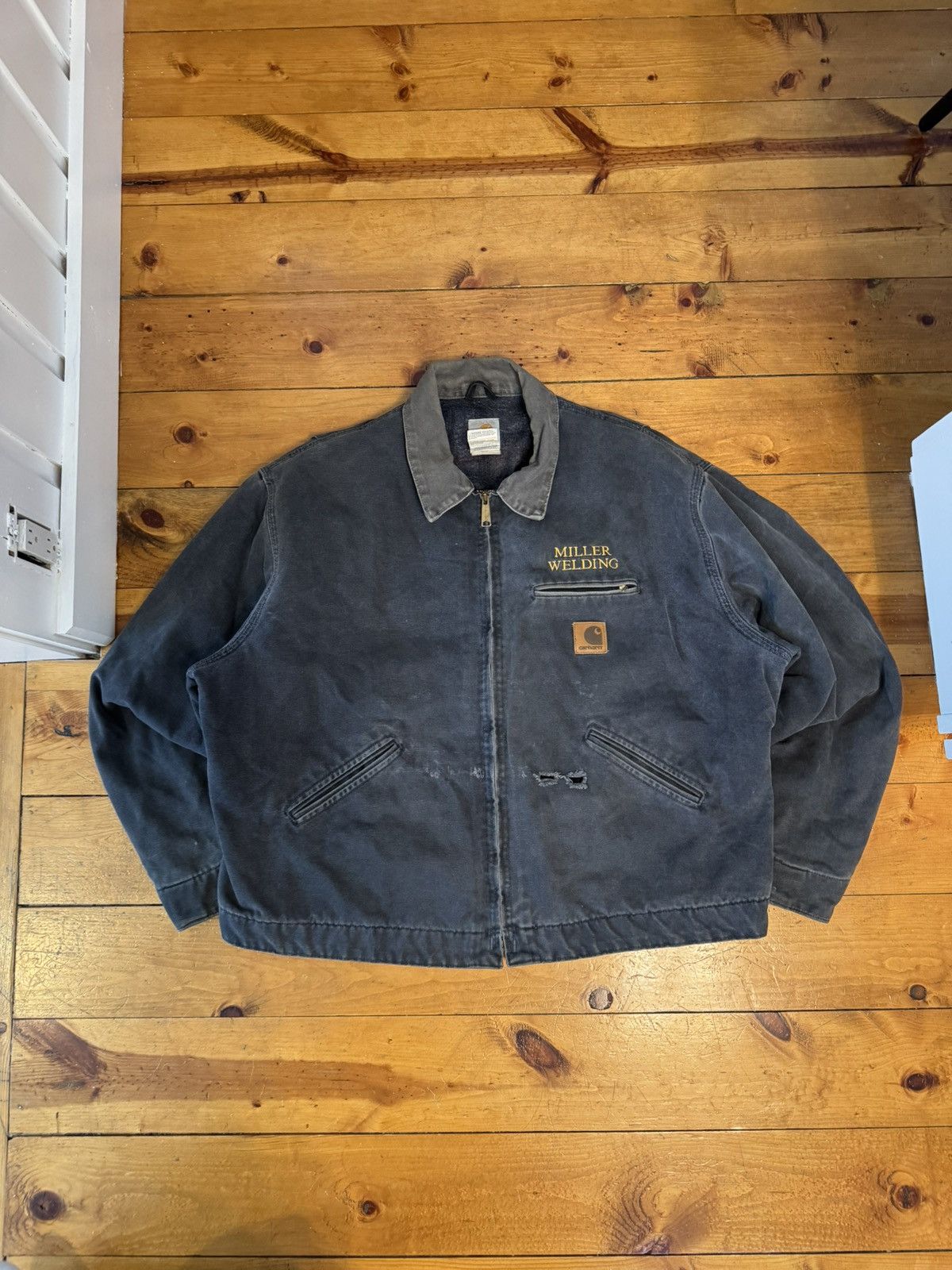Carhartt Vintage 2000 Carhartt J97PTL Grey Detroit Jacket. Tagged 2XL Size US XXL / EU 58 / 5 - 2 Thumbnail