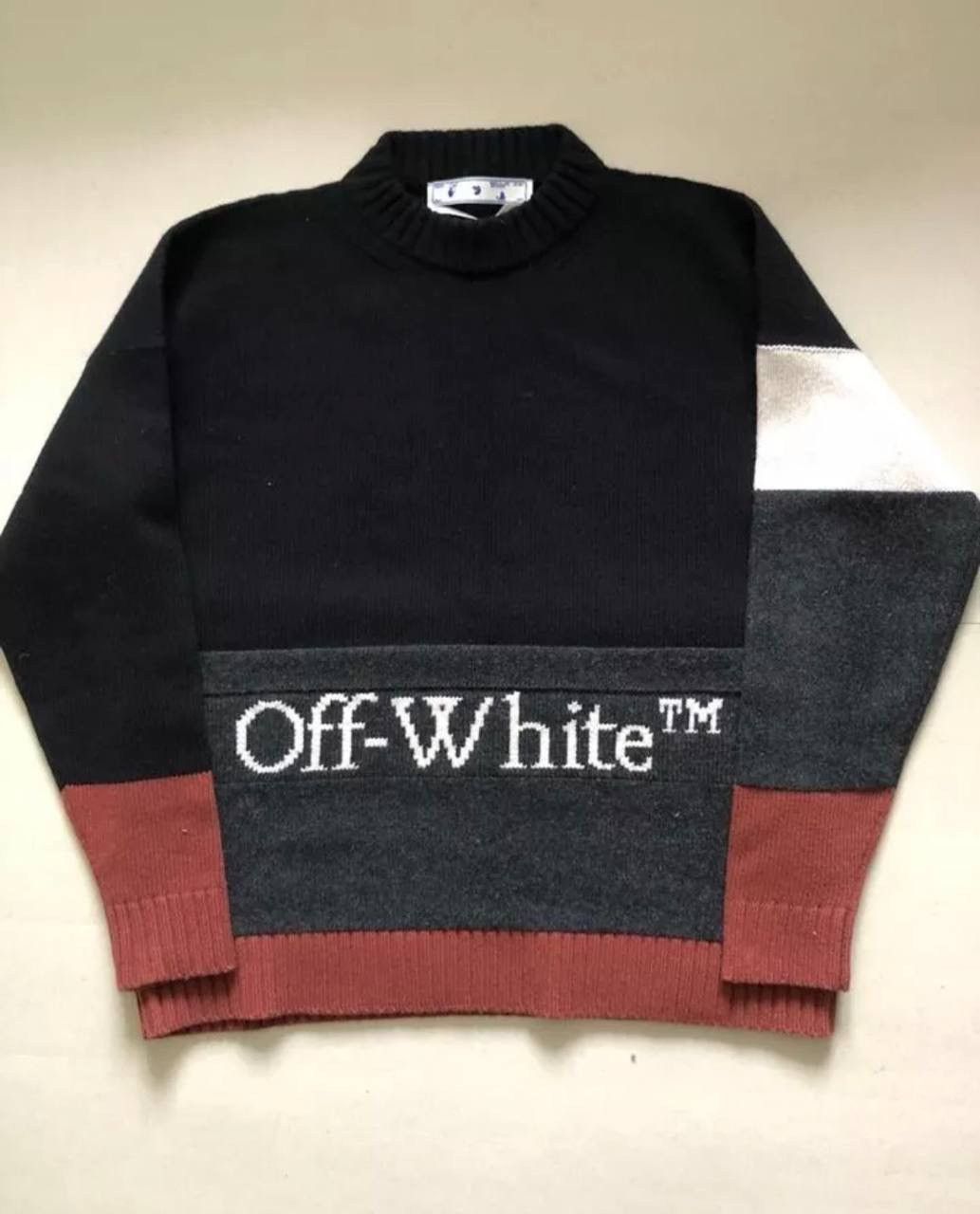 Off-White 💥NEW💥 OFF-WHITE SWEATER COLOR BLOCK CREWNECK Size US S / EU 44-46 / 1 - 5 Thumbnail
