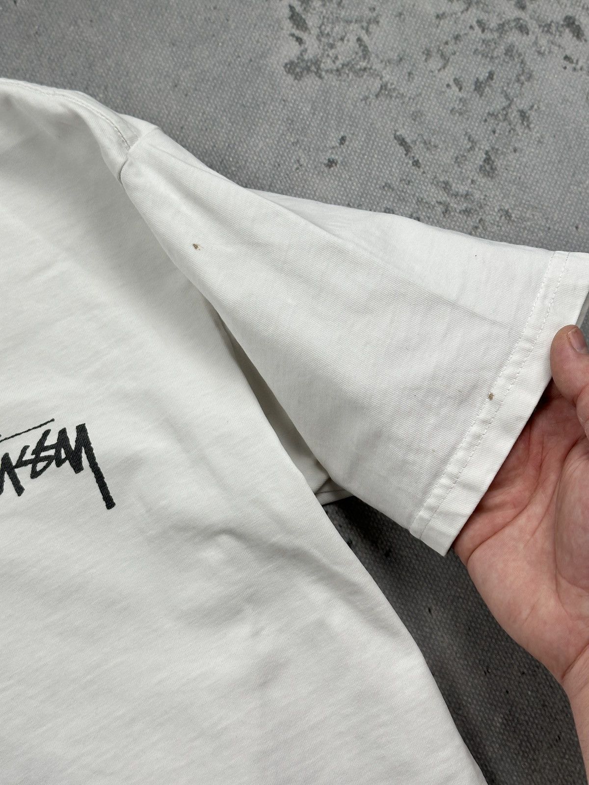 Stussy Stussy Shattered Back Print Tee White Streetwear Graphic USA Size US S / EU 44-46 / 1 - 7 Thumbnail