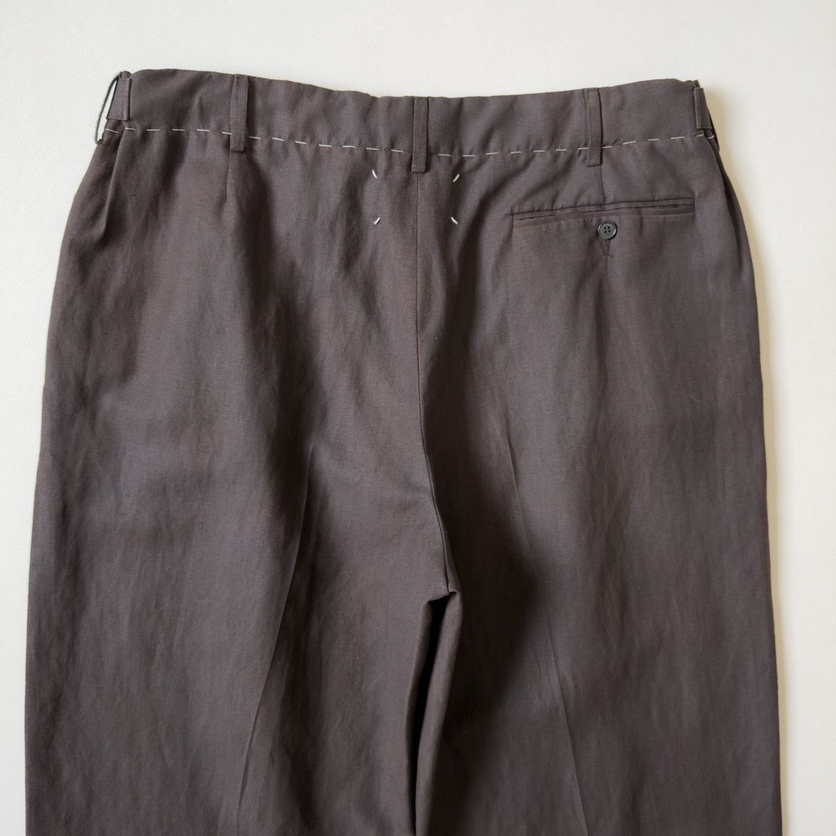 Maison Margiela S/S 23 Brown Over Dyed Wide Leg Pants Size US 36 / EU 52 - 17 Thumbnail