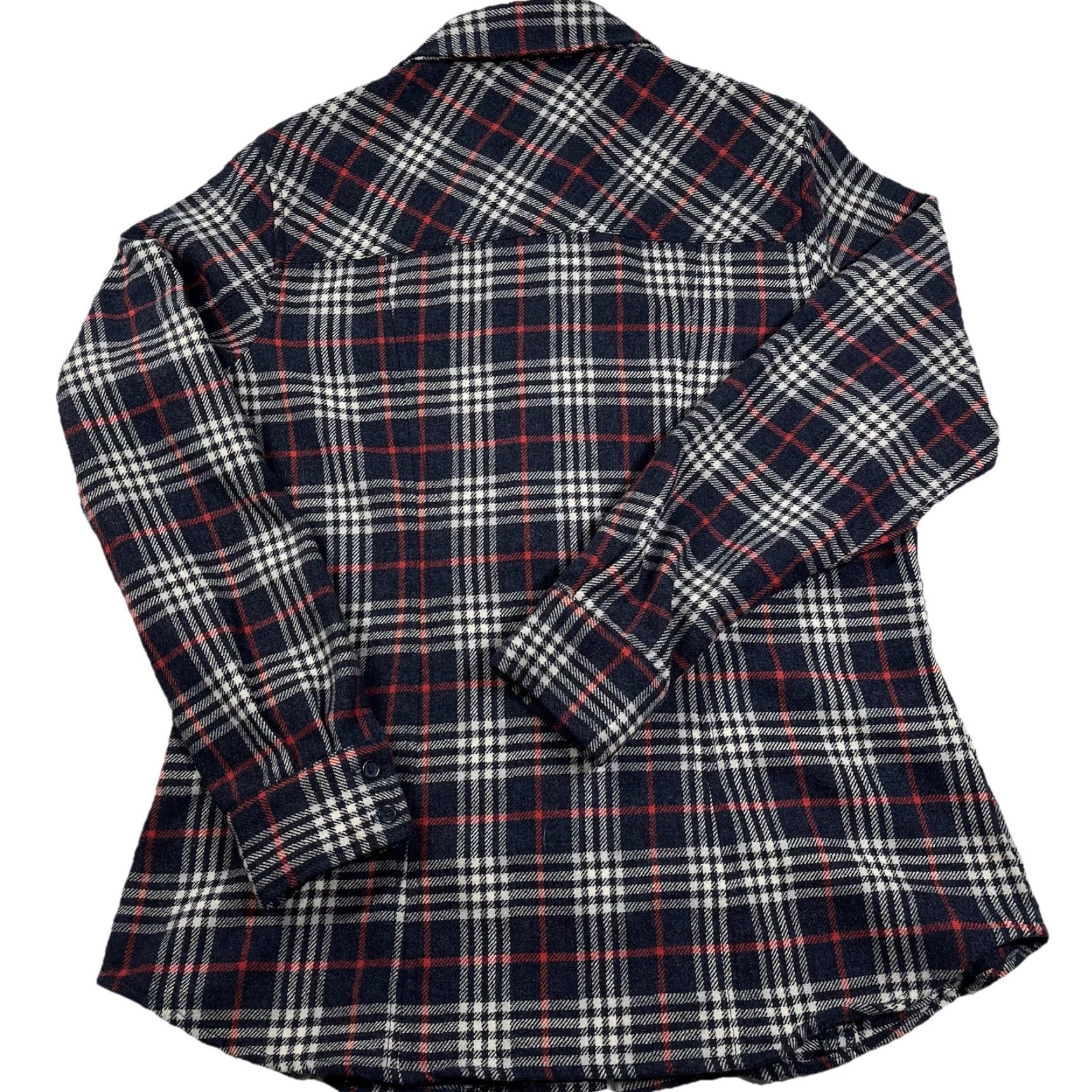 Pendleton VINTAGE Pendleton Flannel Shirt Button Front Womens Medium Plaid Blue Wool USA Size M / US 6-8 / IT 42-44 - 2 Thumbnail
